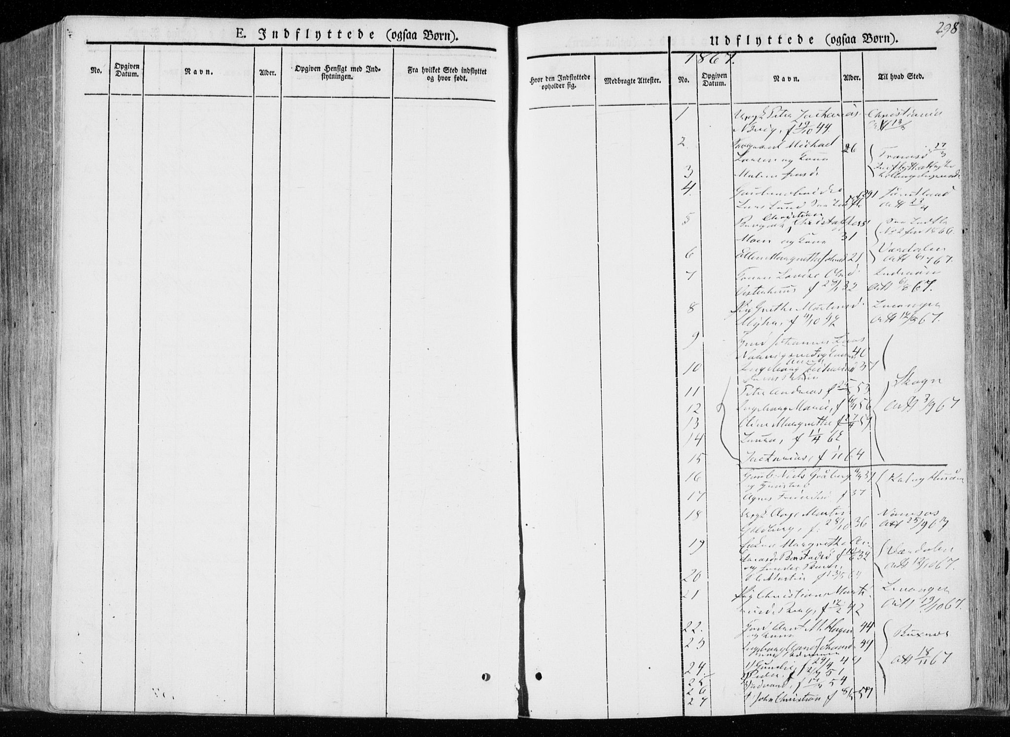 Ministerialprotokoller, klokkerbøker og fødselsregistre - Nord-Trøndelag, AV/SAT-A-1458/722/L0218: Parish register (official) no. 722A05, 1843-1868, p. 298