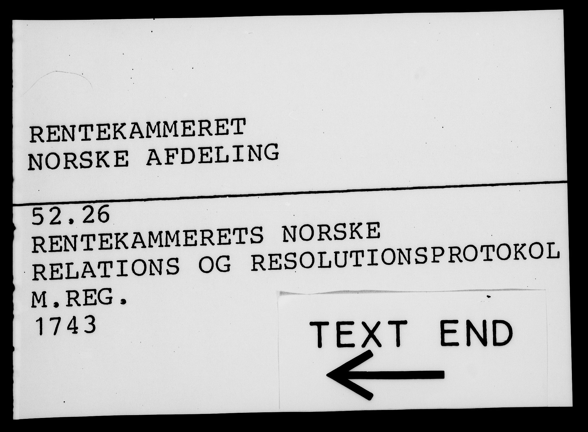 Rentekammeret, Kammerkanselliet, AV/RA-EA-3111/G/Gf/Gfa/L0026: Norsk relasjons- og resolusjonsprotokoll (merket RK 52.26), 1743, p. 845