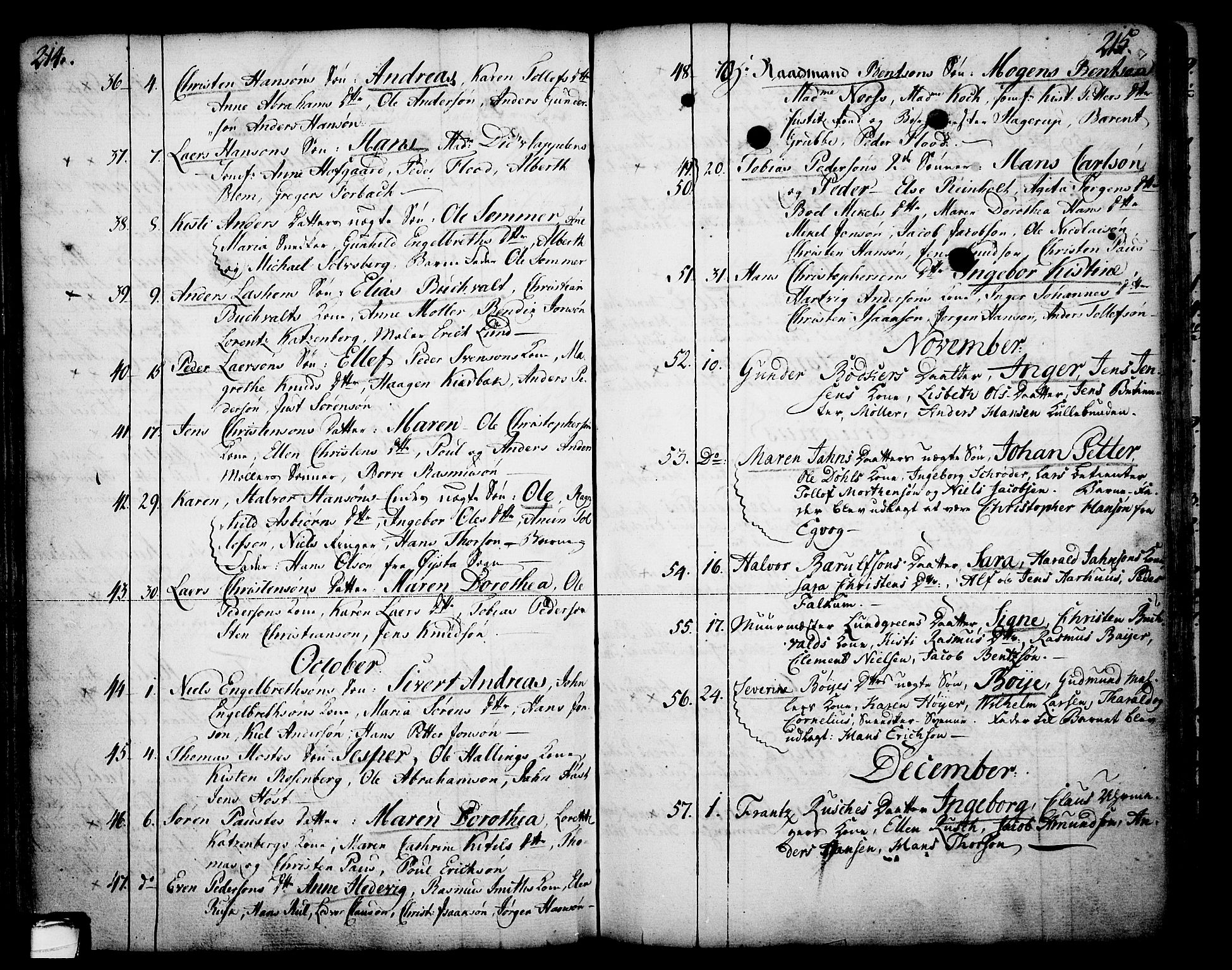 Skien kirkebøker, SAKO/A-302/F/Fa/L0003: Parish register (official) no. 3, 1755-1791, p. 214-215