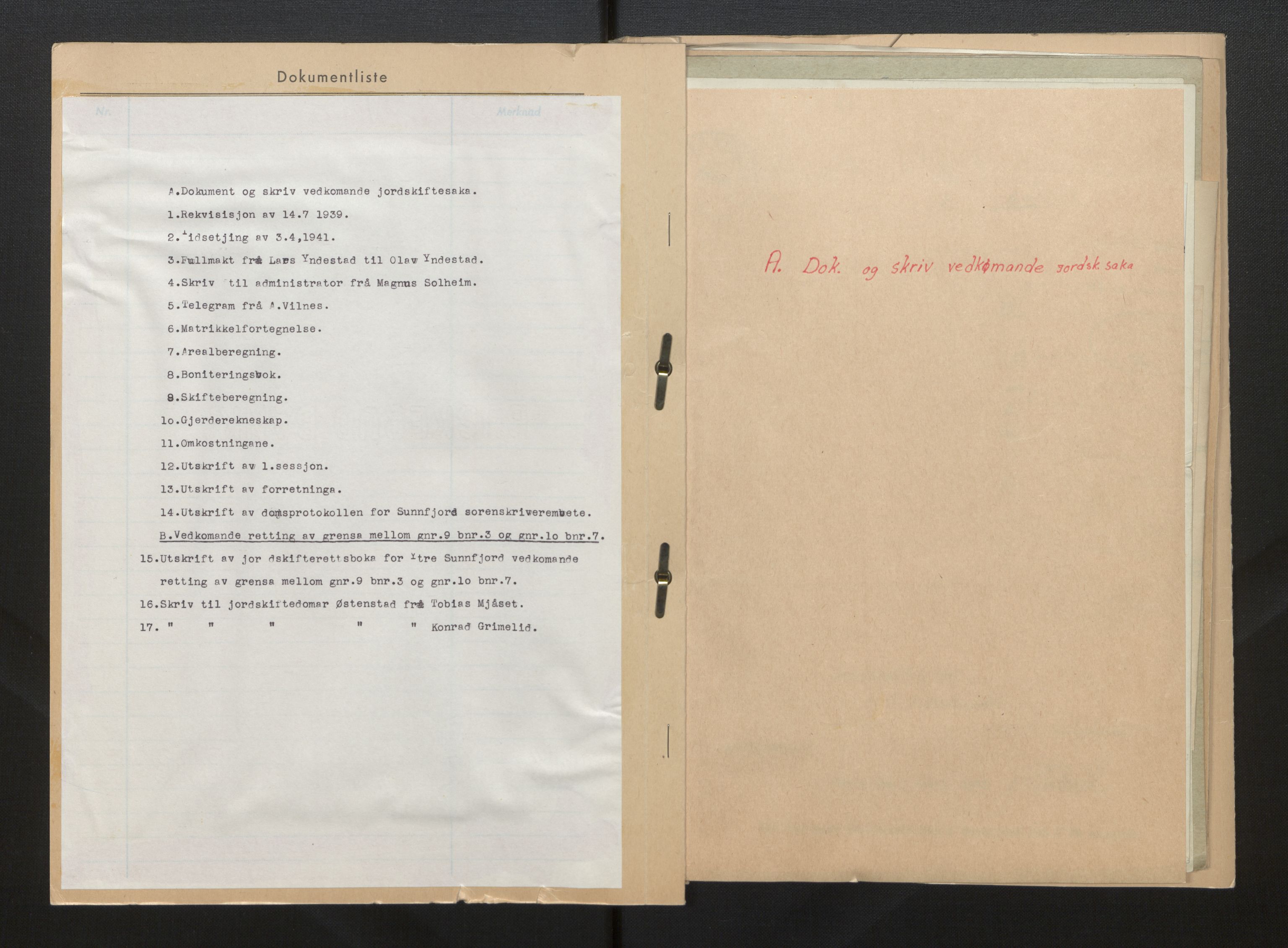 Sogn og Fjordane jordskiftedøme - III Sunnfjord jordskiftedistrikt, SAB/A-6201/B/Bb/L0002: Askvoll gnr. 7-11, 1939-1952, p. 2