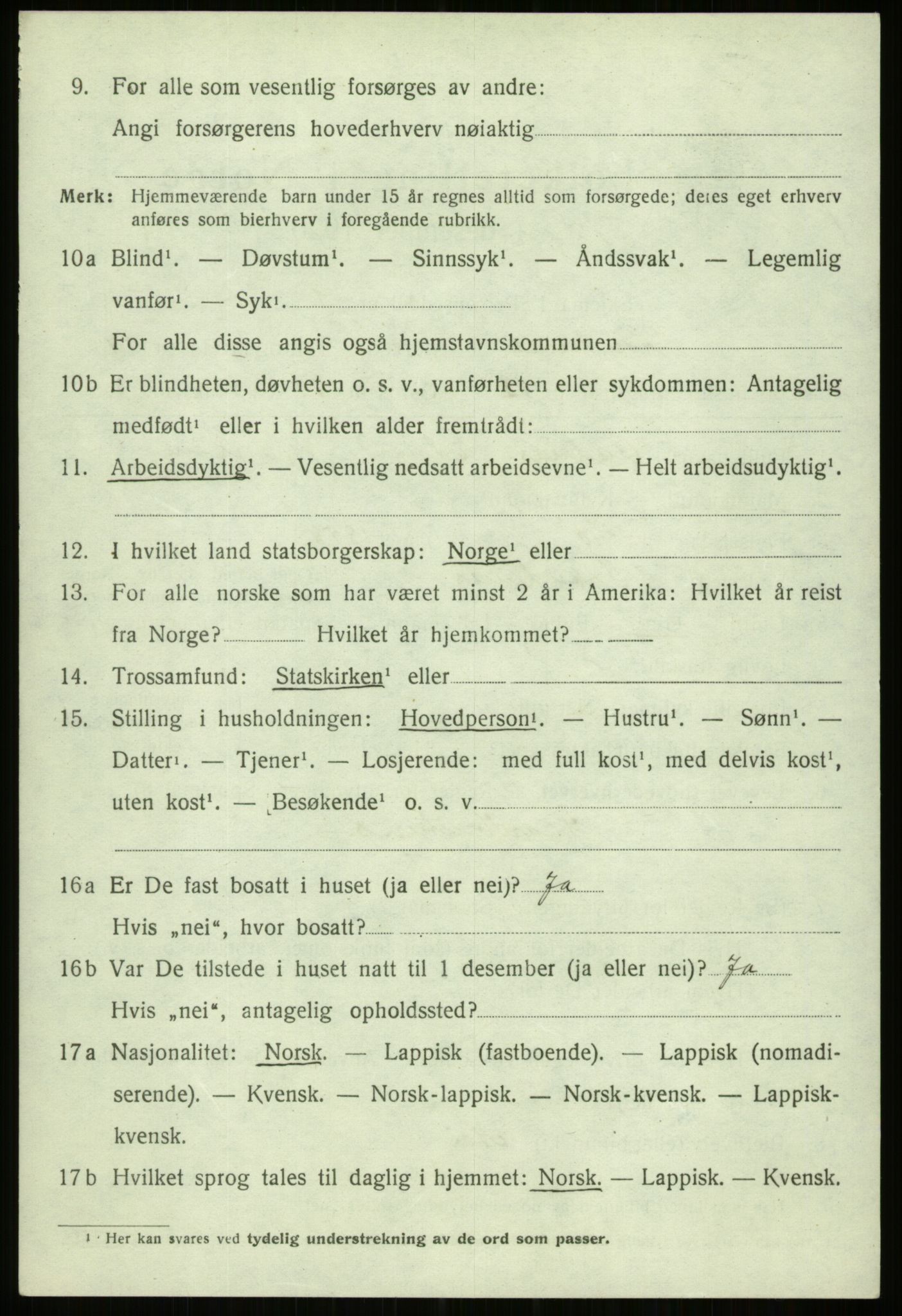 SATØ, 1920 census for Trondenes, 1920, p. 18093