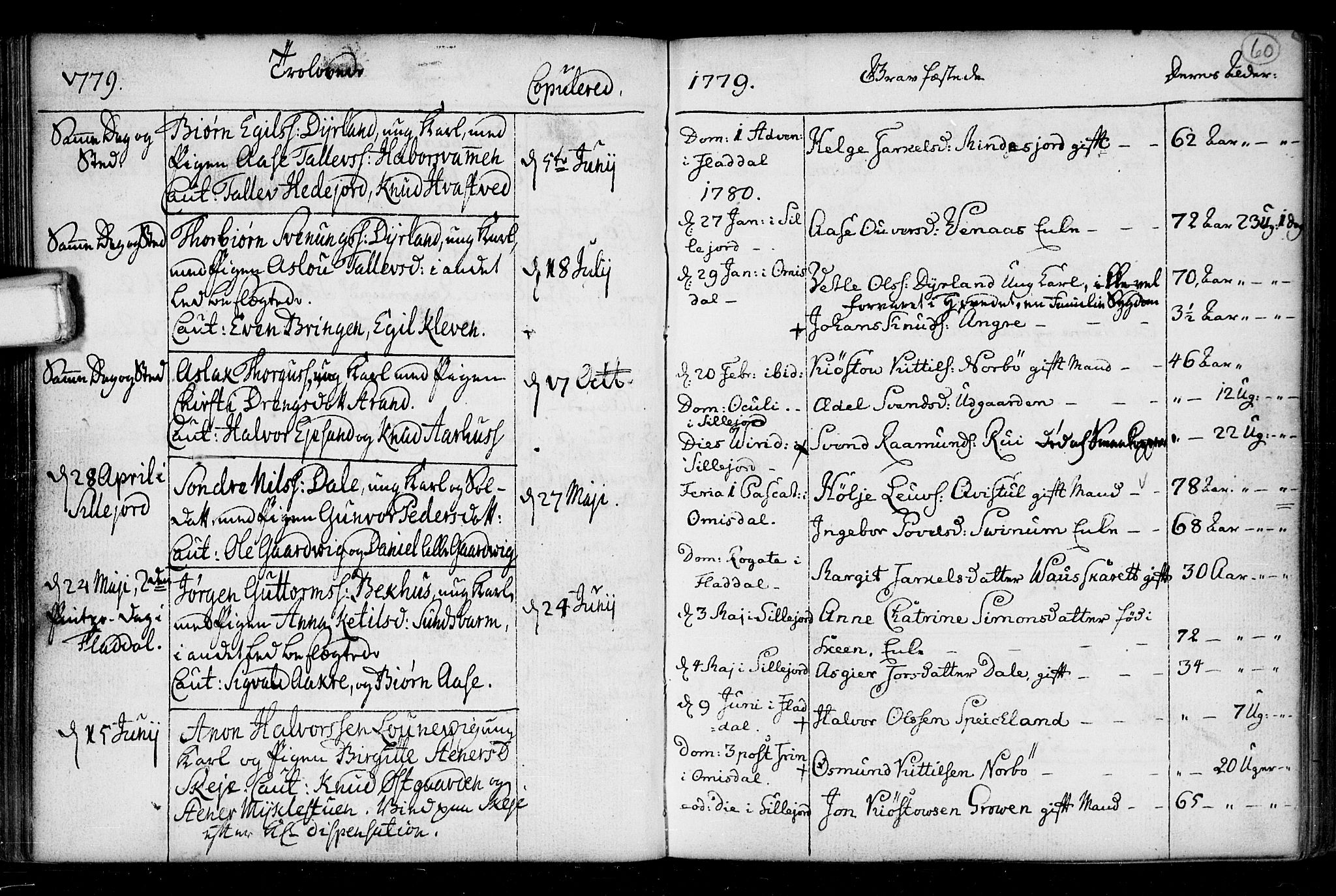 Seljord kirkebøker, SAKO/A-20/F/Fa/L0008: Parish register (official) no. I 8, 1755-1814, p. 60