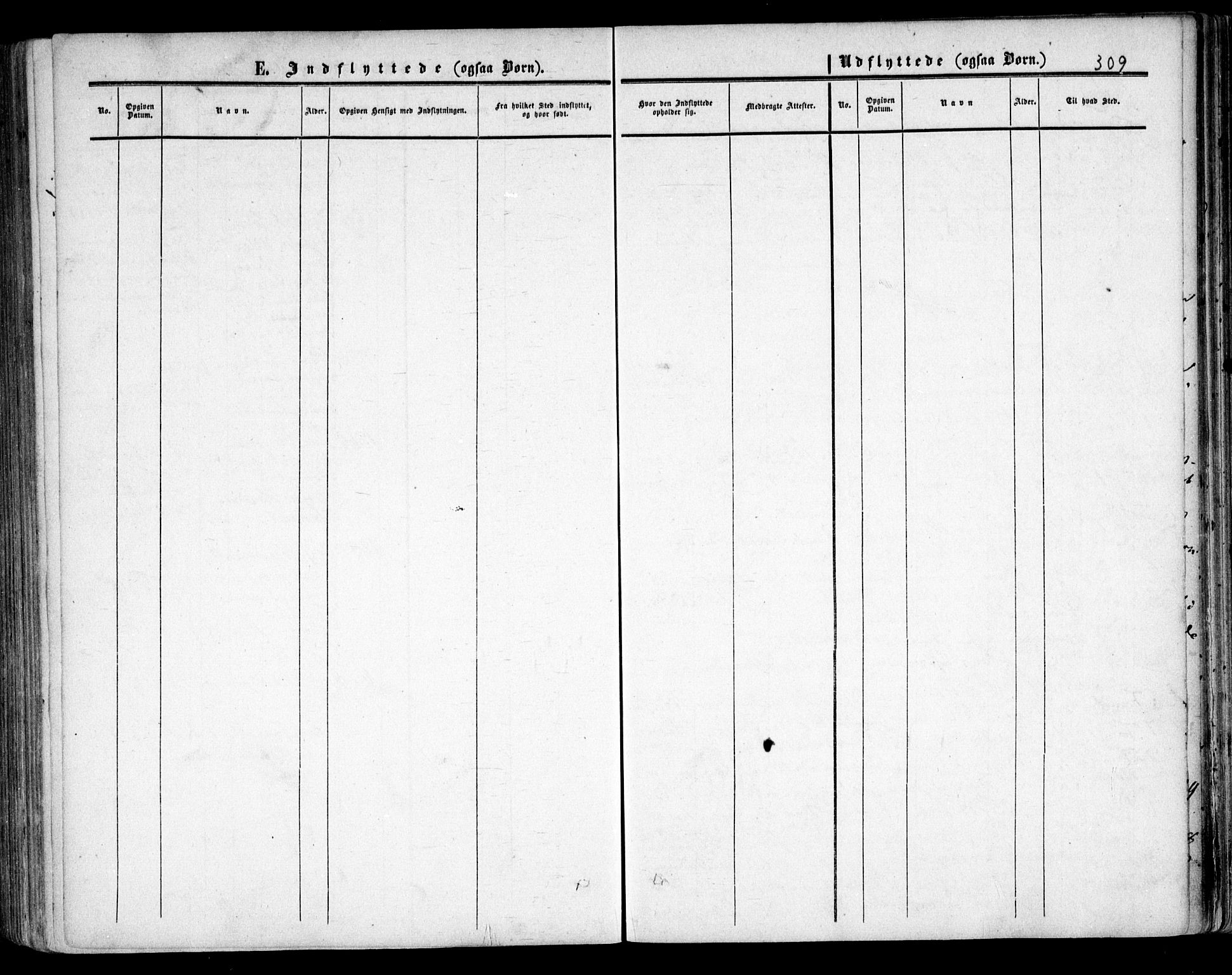 Skedsmo prestekontor Kirkebøker, AV/SAO-A-10033a/F/Fa/L0010: Parish register (official) no. I 10, 1854-1865, p. 309