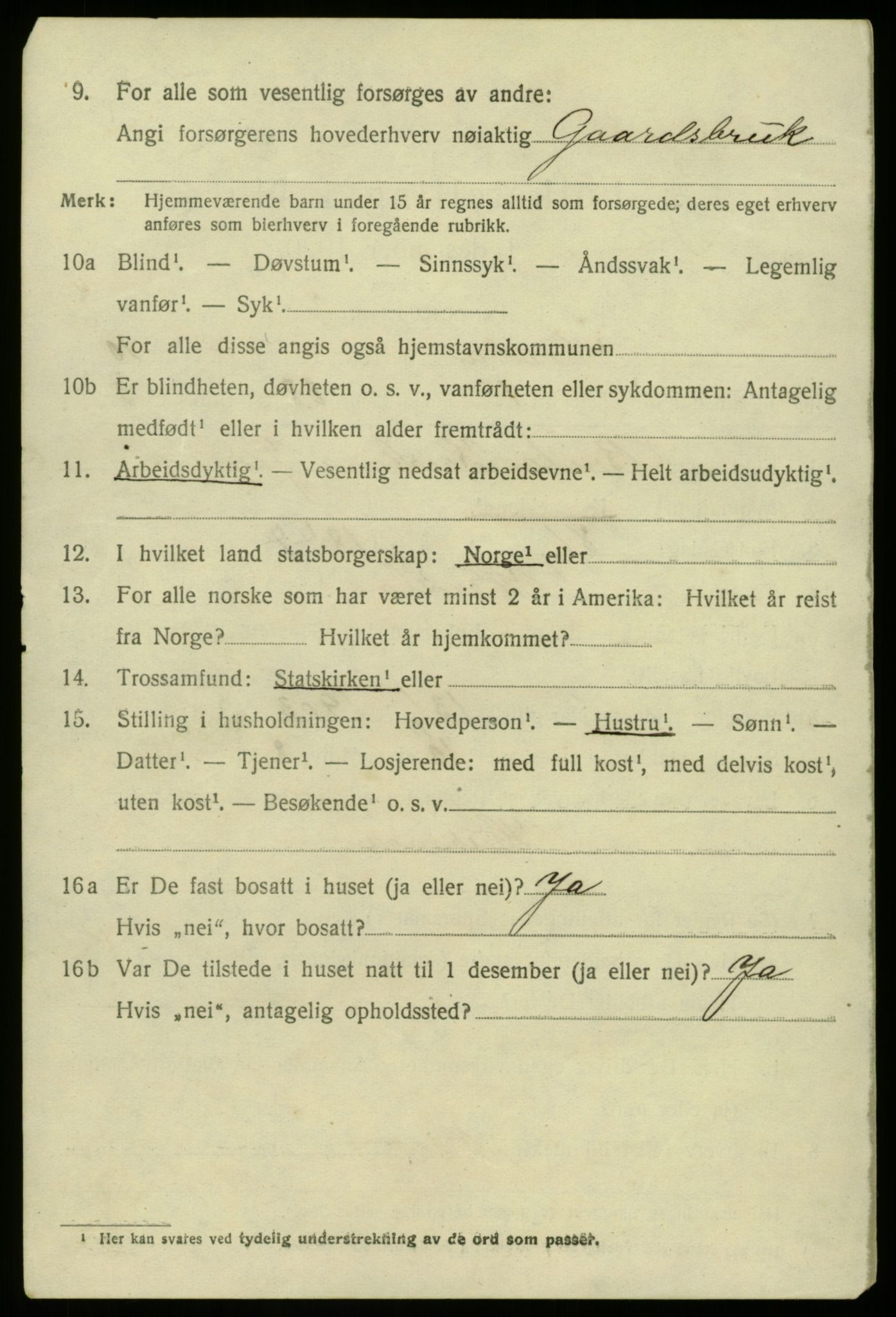 SAB, 1920 census for Herdla, 1920, p. 7194