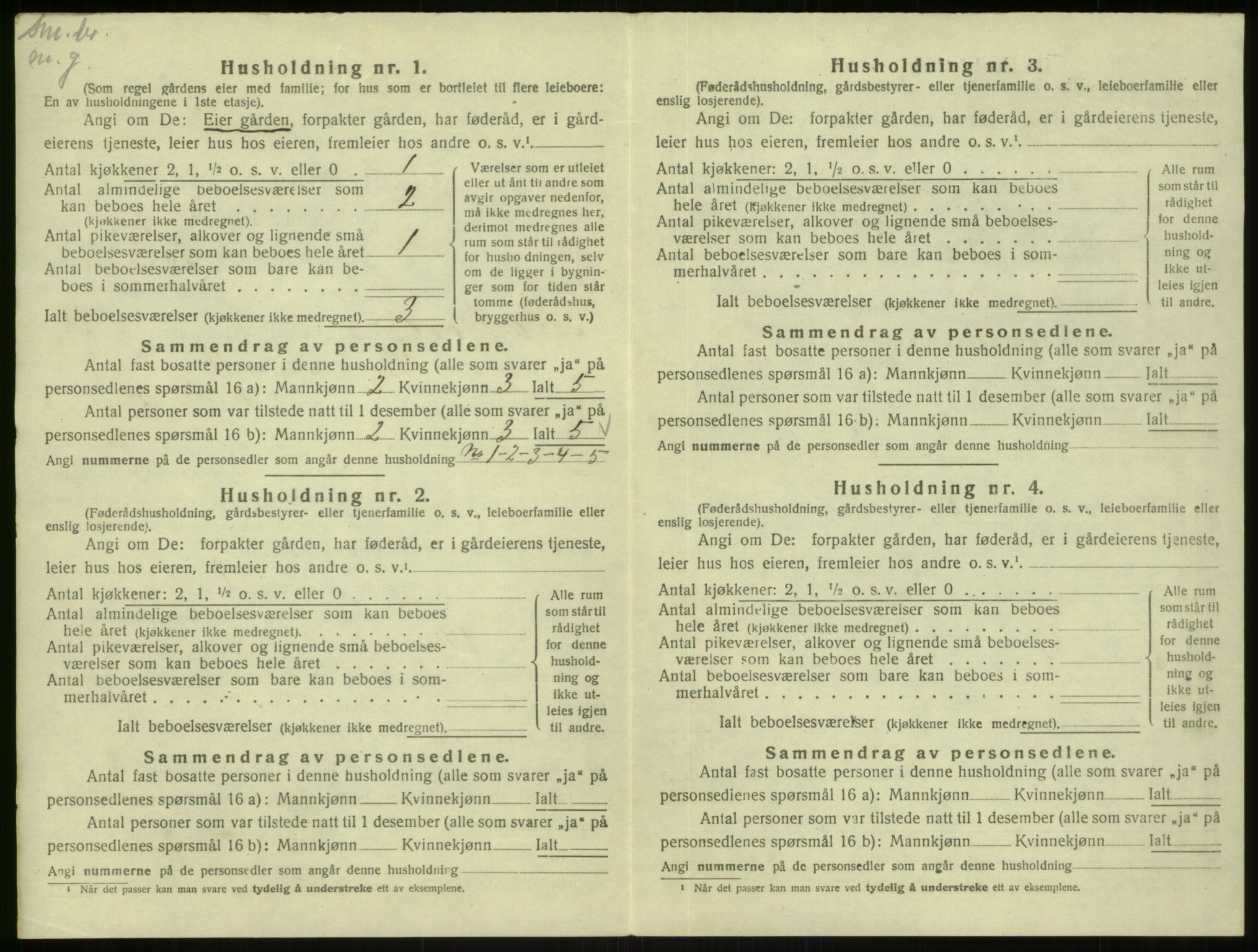 SAB, 1920 census for Masfjorden, 1920, p. 636