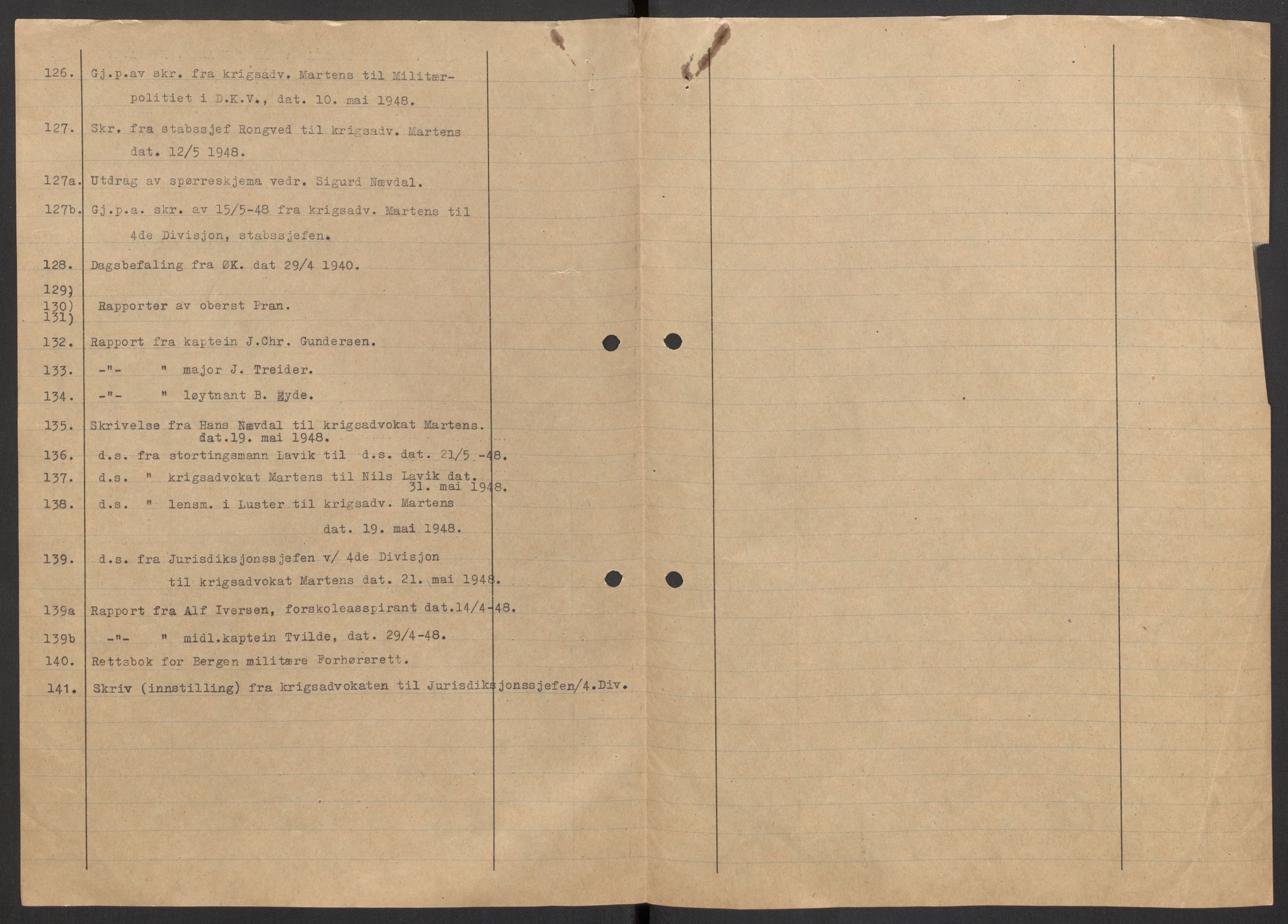 Forsvaret, Forsvarets krigshistoriske avdeling, AV/RA-RAFA-2017/Y/Yb/L0101: II-C-11-402  -  4. Divisjon., 1946-1948, p. 9