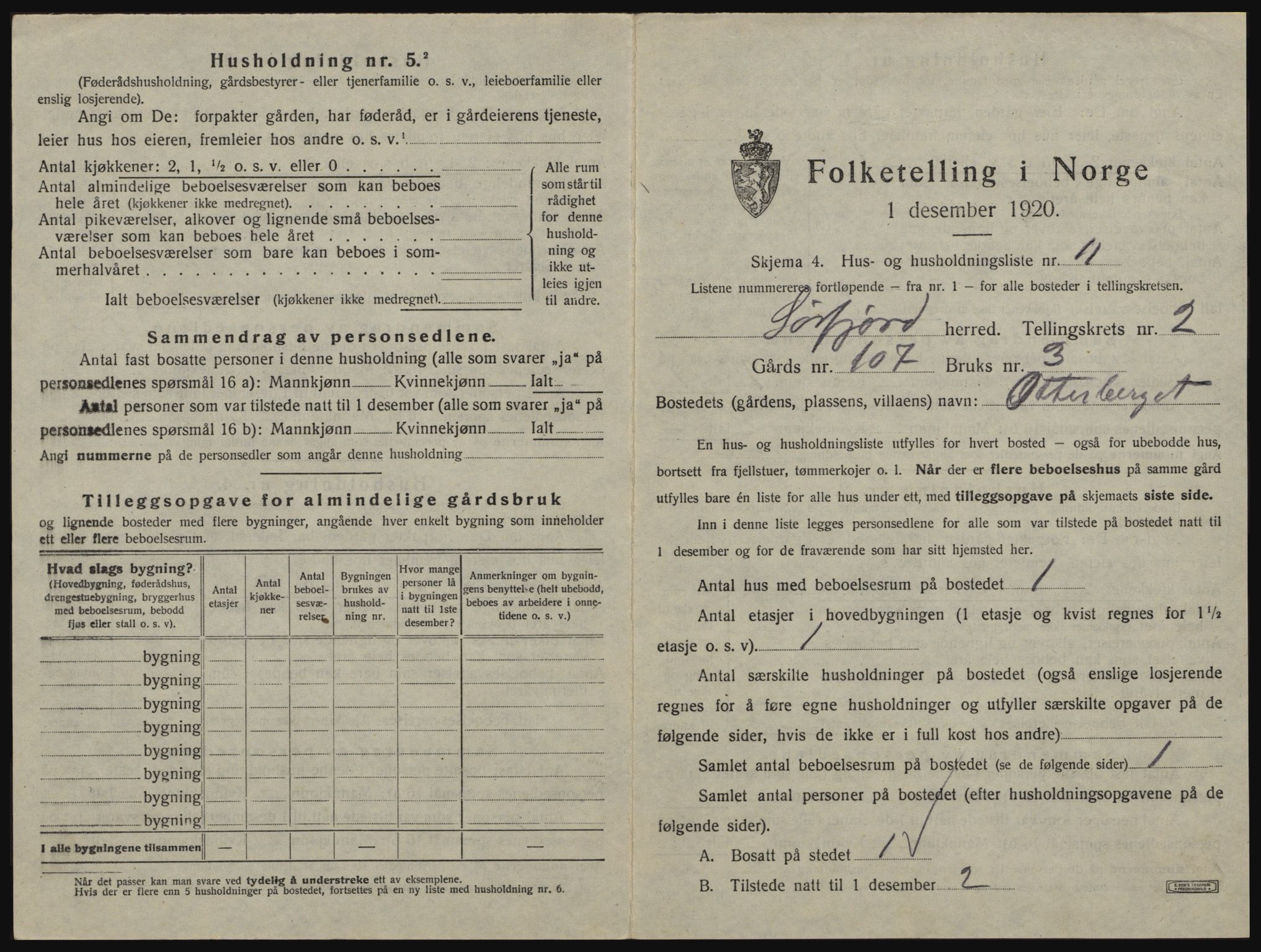 SATØ, 1920 census for Sørfjord, 1920, p. 77