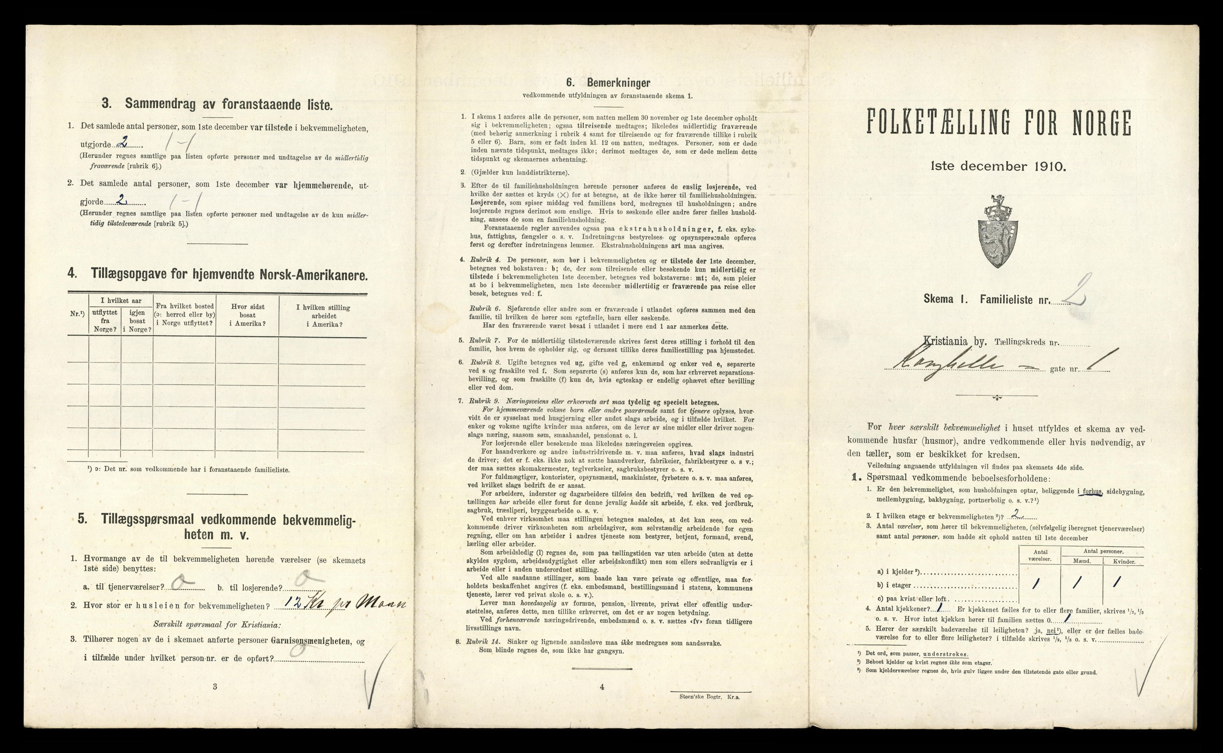 RA, 1910 census for Kristiania, 1910, p. 51625