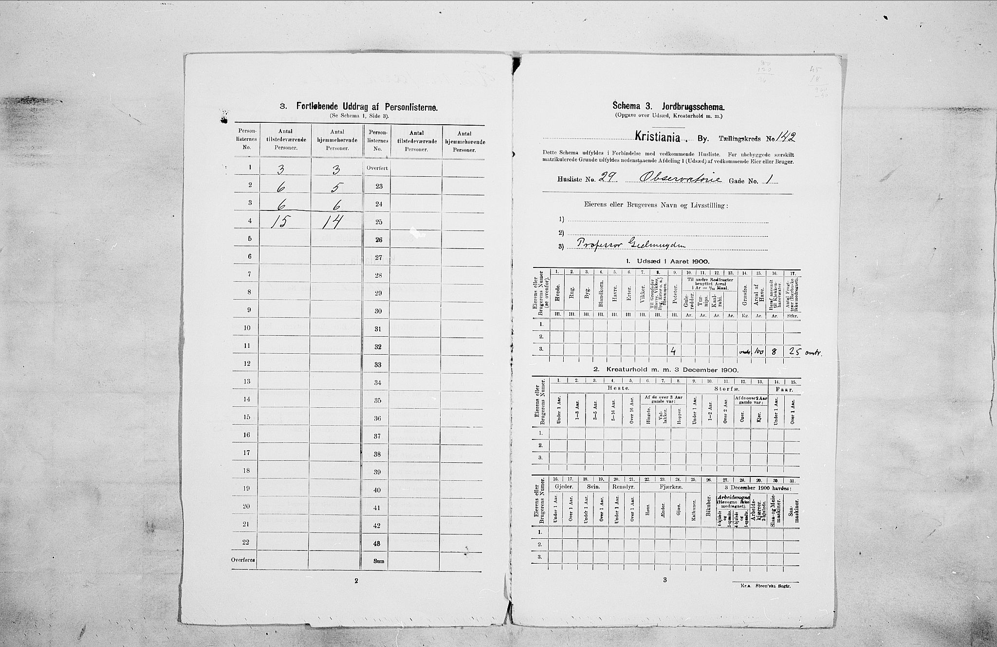 SAO, 1900 census for Kristiania, 1900, p. 67114