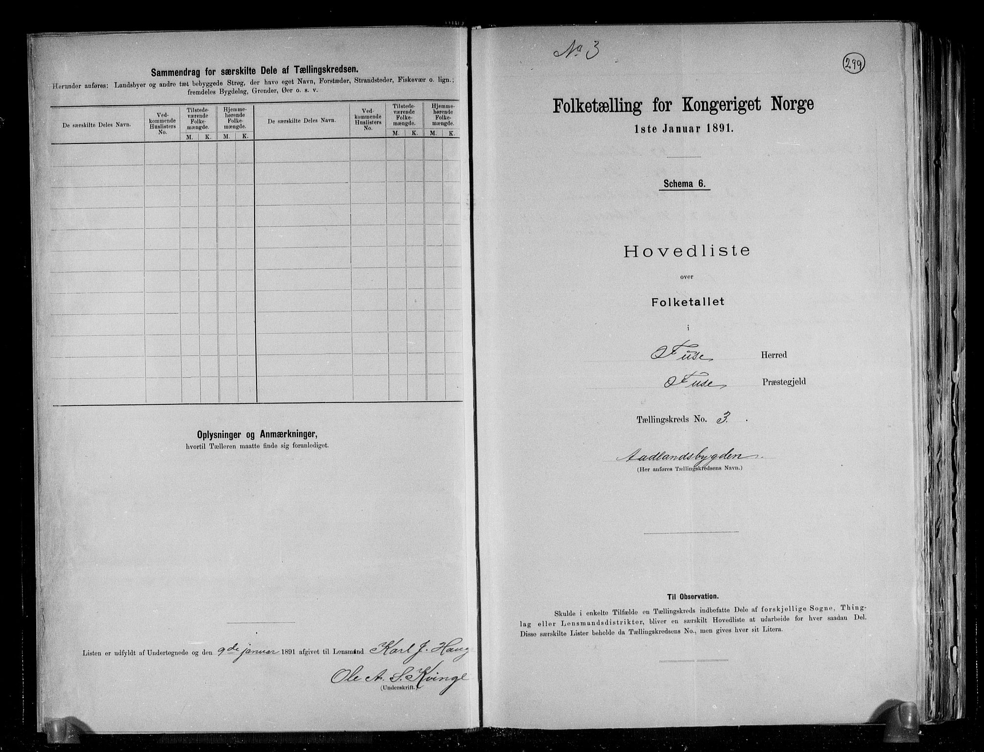 RA, 1891 census for 1241 Fusa, 1891, p. 8