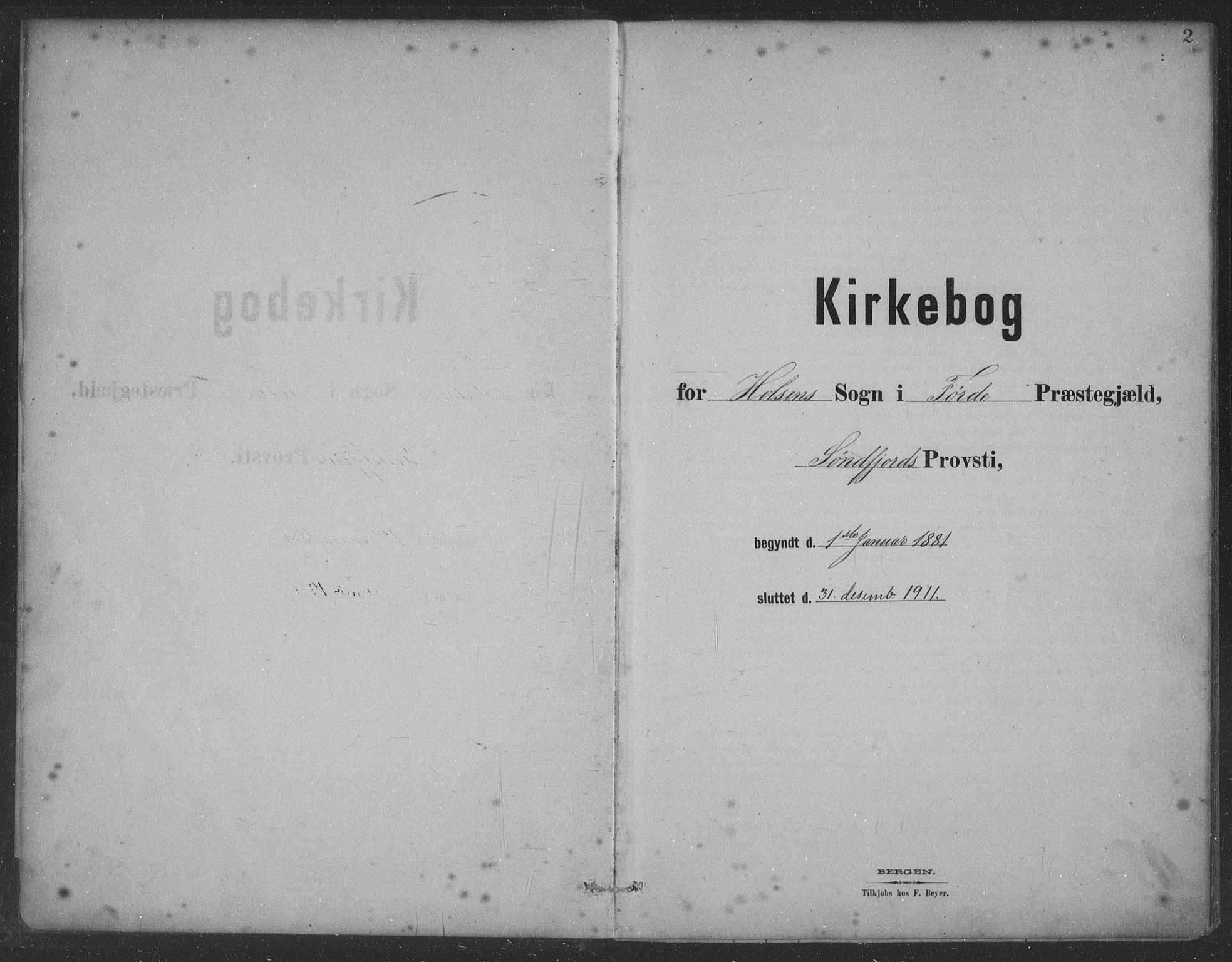 Førde sokneprestembete, AV/SAB-A-79901/H/Hab/Habc/L0002: Parish register (copy) no. C 2, 1881-1911, p. 2