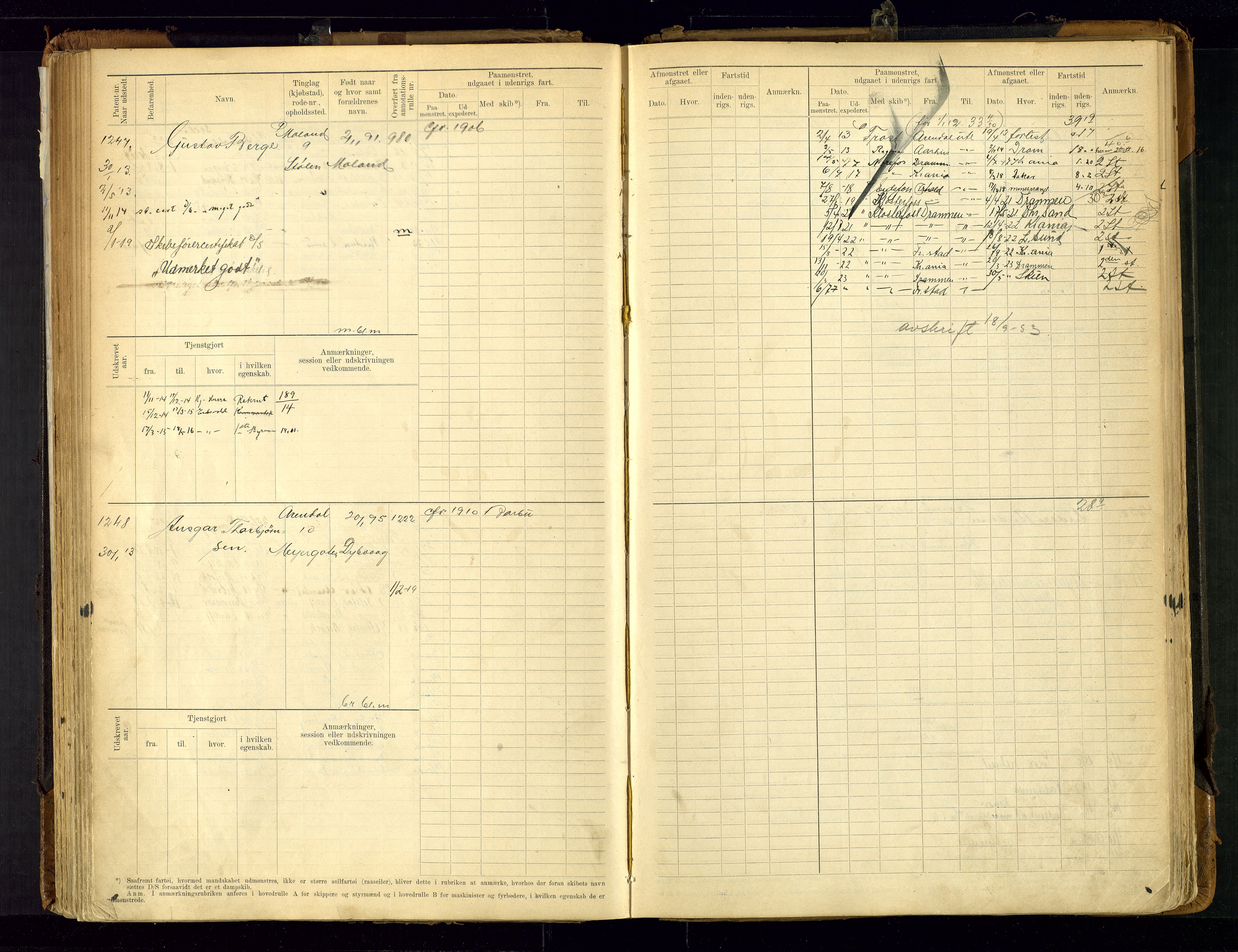 Arendal mønstringskrets, AV/SAK-2031-0012/F/Fb/L0021: Hovedrulle A nr 969-1465, S-19, 1910-1914, p. 144