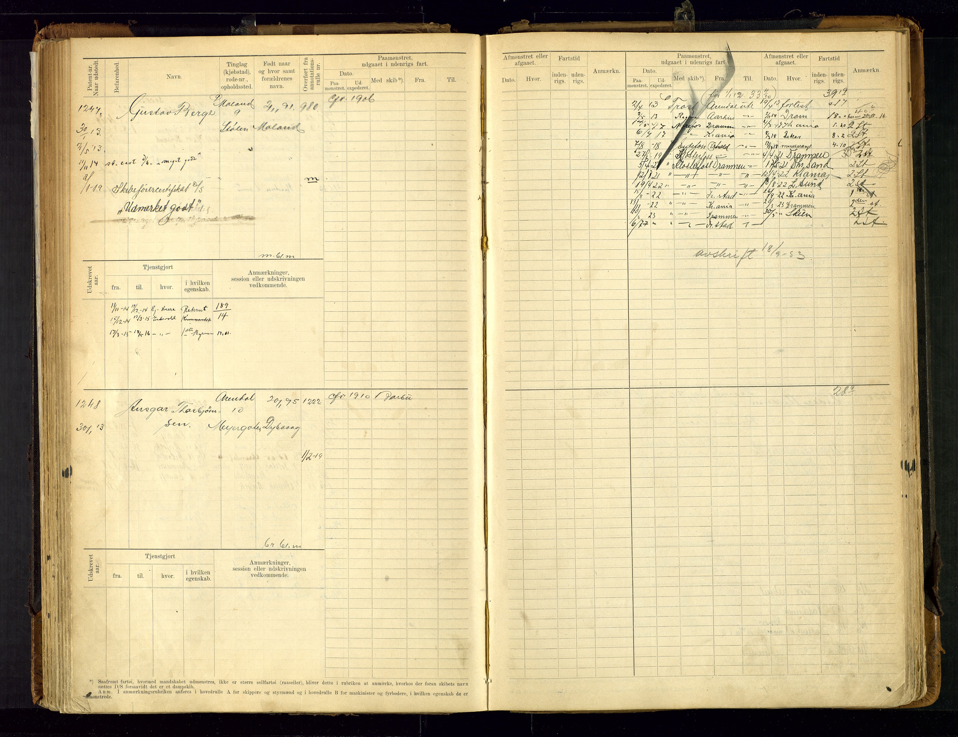 Arendal mønstringskrets, SAK/2031-0012/F/Fb/L0021: Hovedrulle A nr 969-1465, S-19, 1910-1914, p. 144