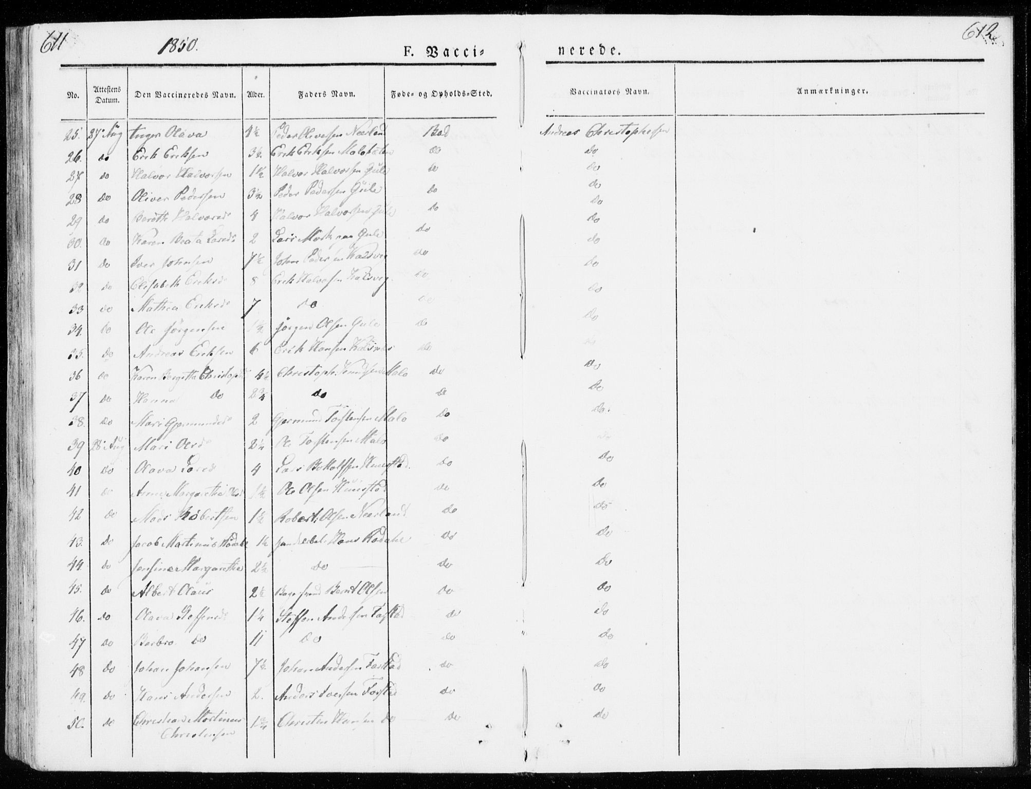 Ministerialprotokoller, klokkerbøker og fødselsregistre - Møre og Romsdal, AV/SAT-A-1454/566/L0766: Parish register (official) no. 566A05, 1842-1851, p. 611-612