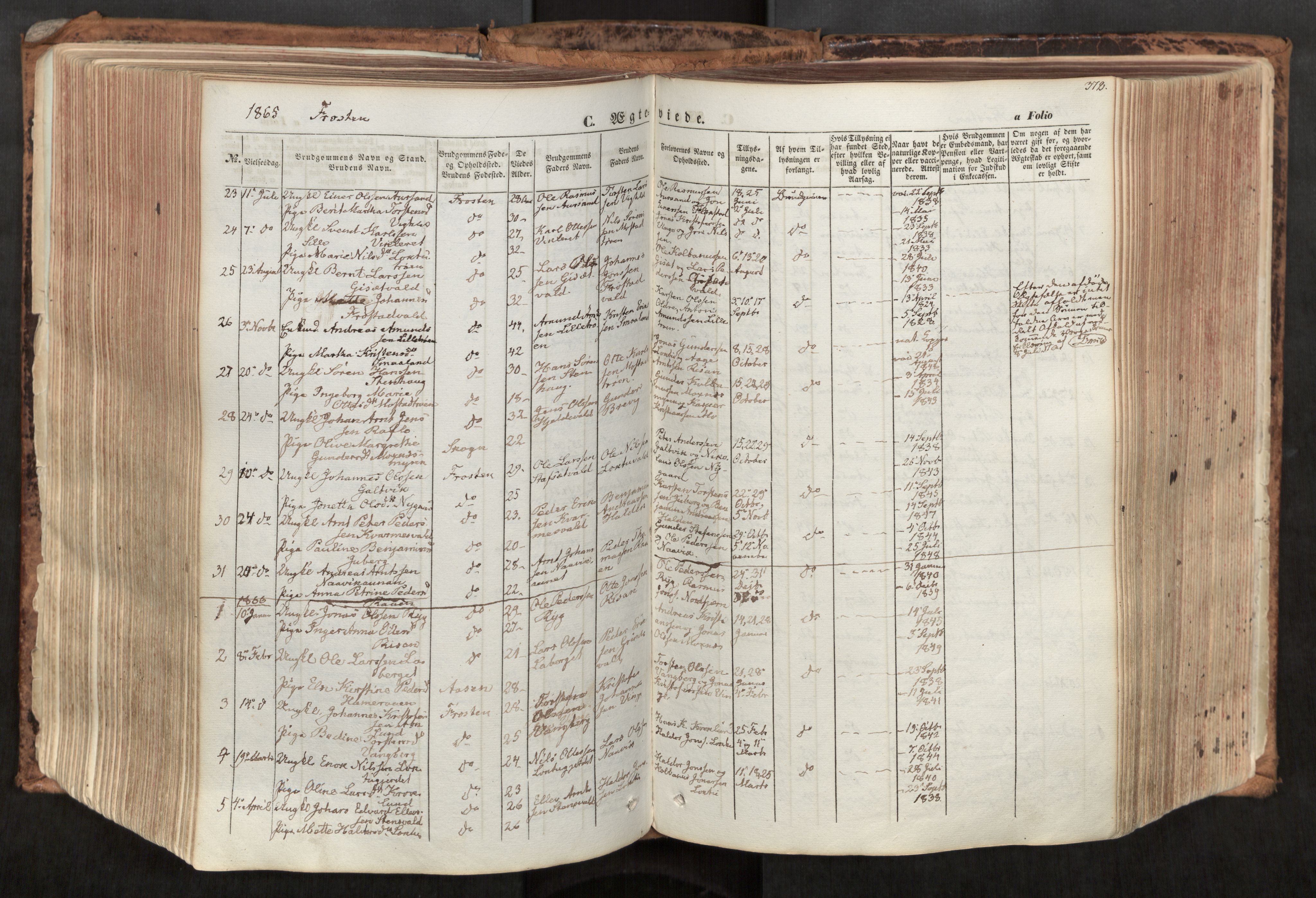 Ministerialprotokoller, klokkerbøker og fødselsregistre - Nord-Trøndelag, SAT/A-1458/713/L0116: Parish register (official) no. 713A07, 1850-1877, p. 372