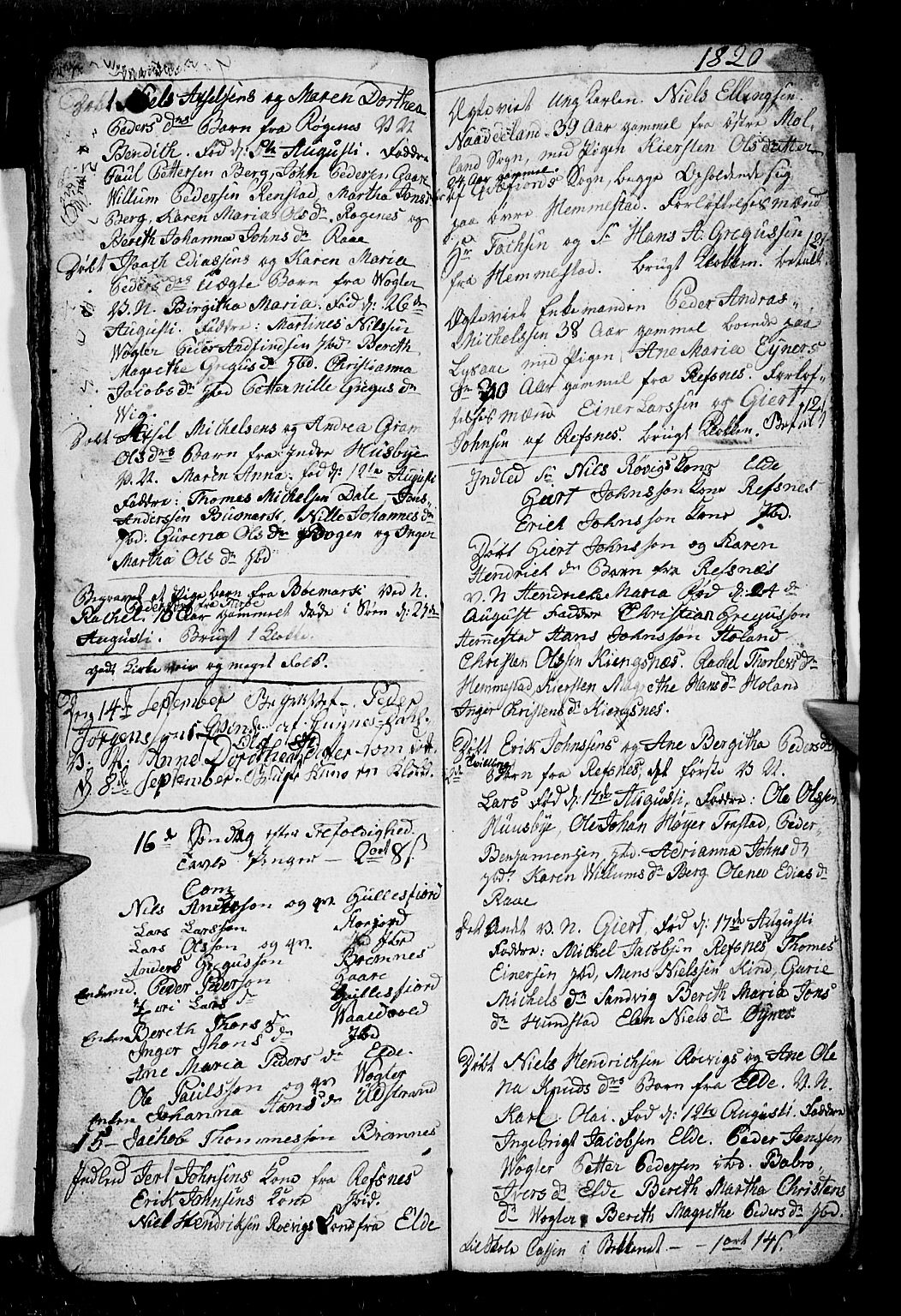 Kvæfjord sokneprestkontor, AV/SATØ-S-1323/G/Ga/Gab/L0001klokker: Parish register (copy) no. 1, 1806-1824