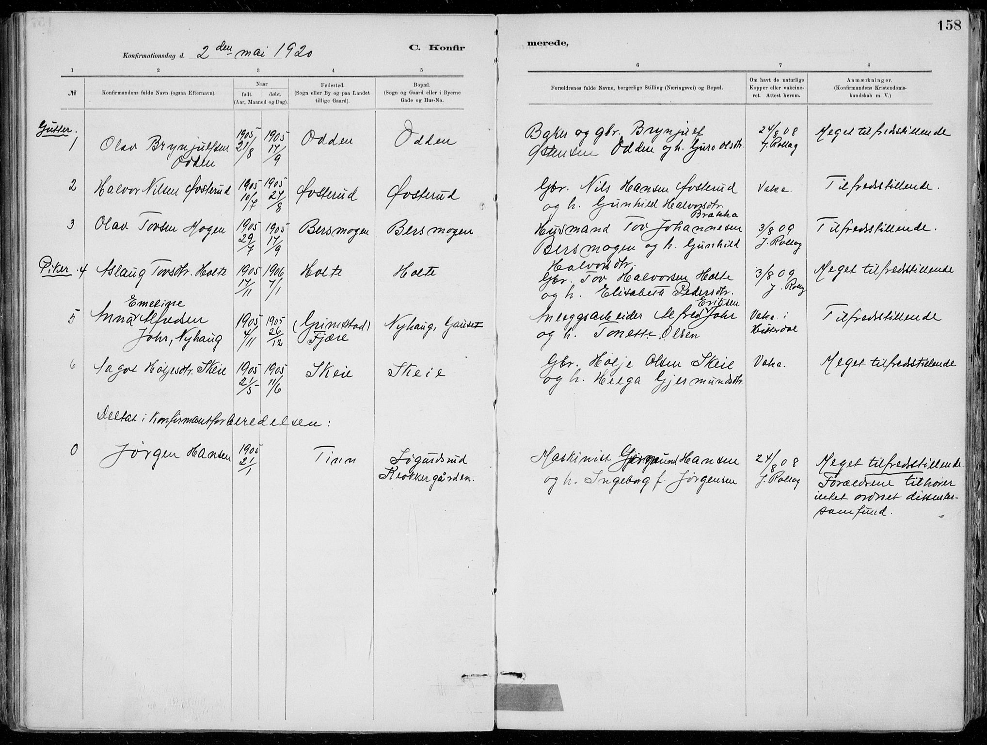 Tinn kirkebøker, SAKO/A-308/F/Fa/L0007: Parish register (official) no. I 7, 1878-1922, p. 158