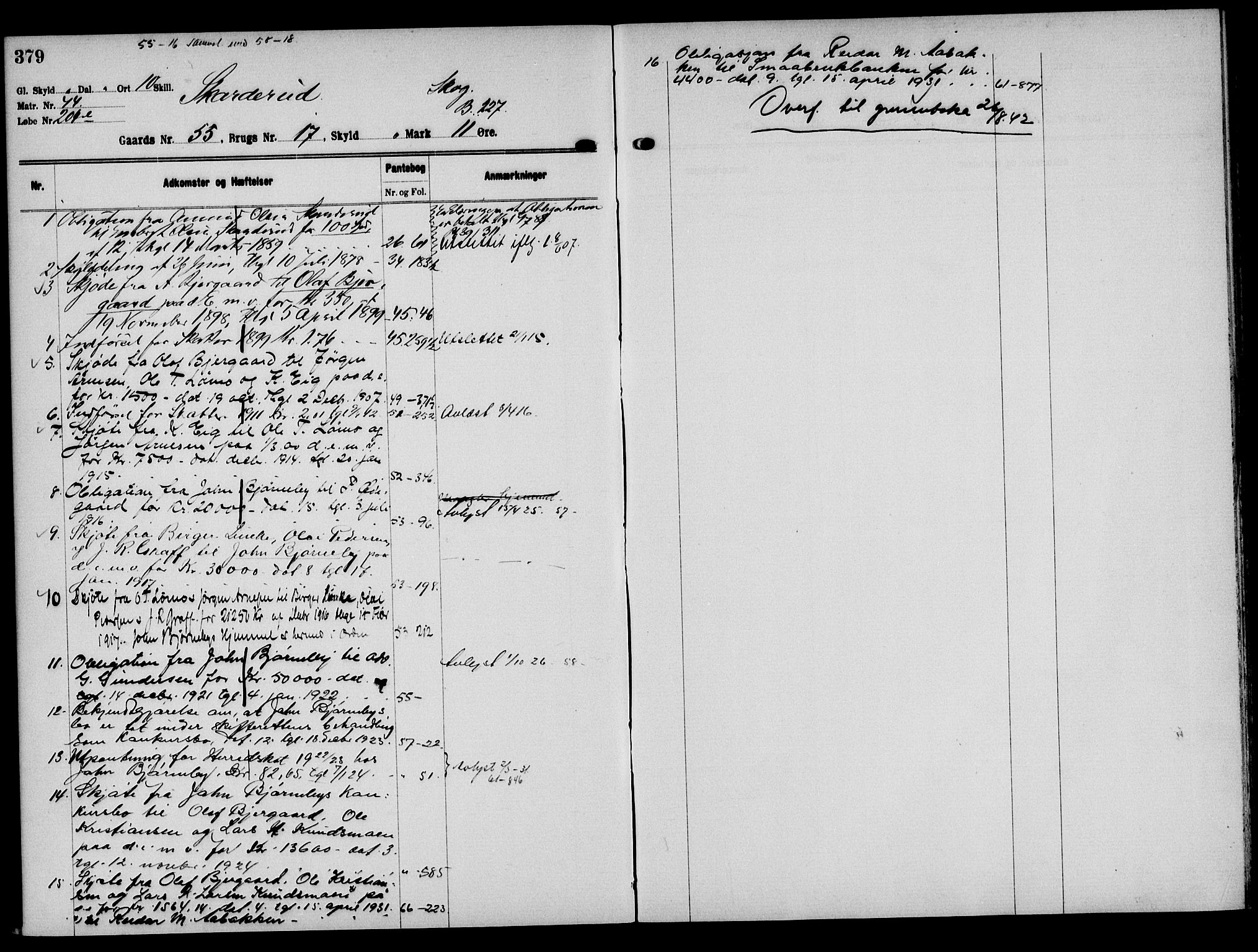 Solør tingrett, AV/SAH-TING-008/H/Ha/Hak/L0004: Mortgage register no. IV, 1900-1935, p. 379