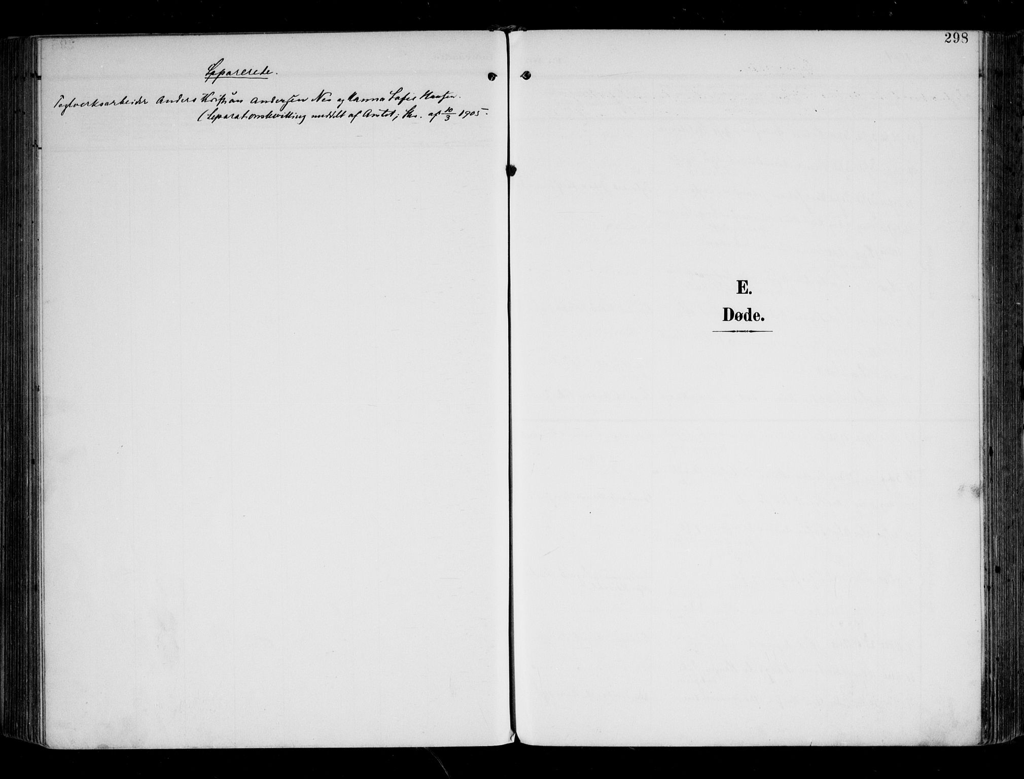 Tune prestekontor Kirkebøker, SAO/A-2007/F/Fa/L0020: Parish register (official) no. 20, 1904-1909, p. 298