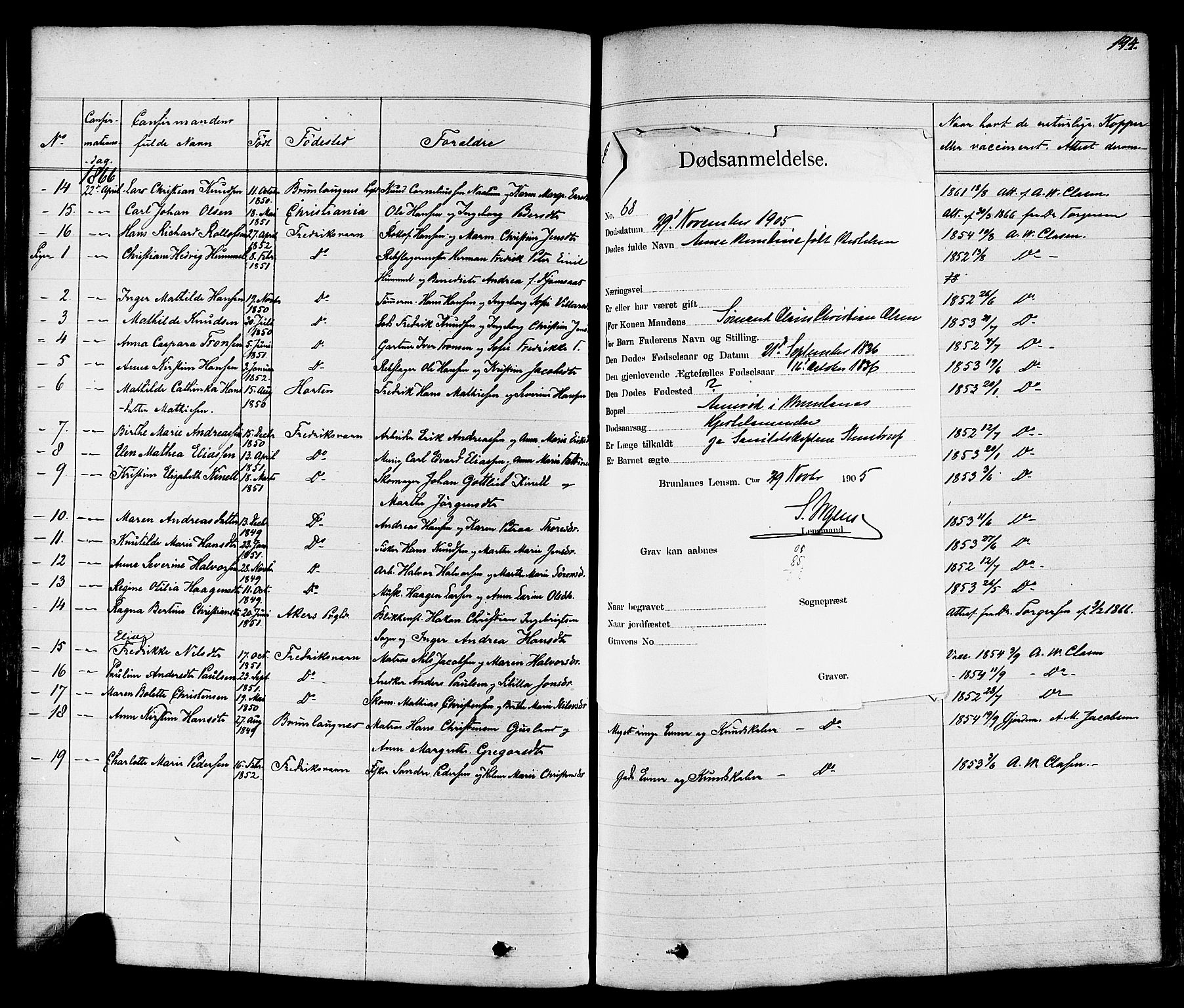 Stavern kirkebøker, SAKO/A-318/F/Fa/L0007: Parish register (official) no. 7, 1840-1877, p. 194