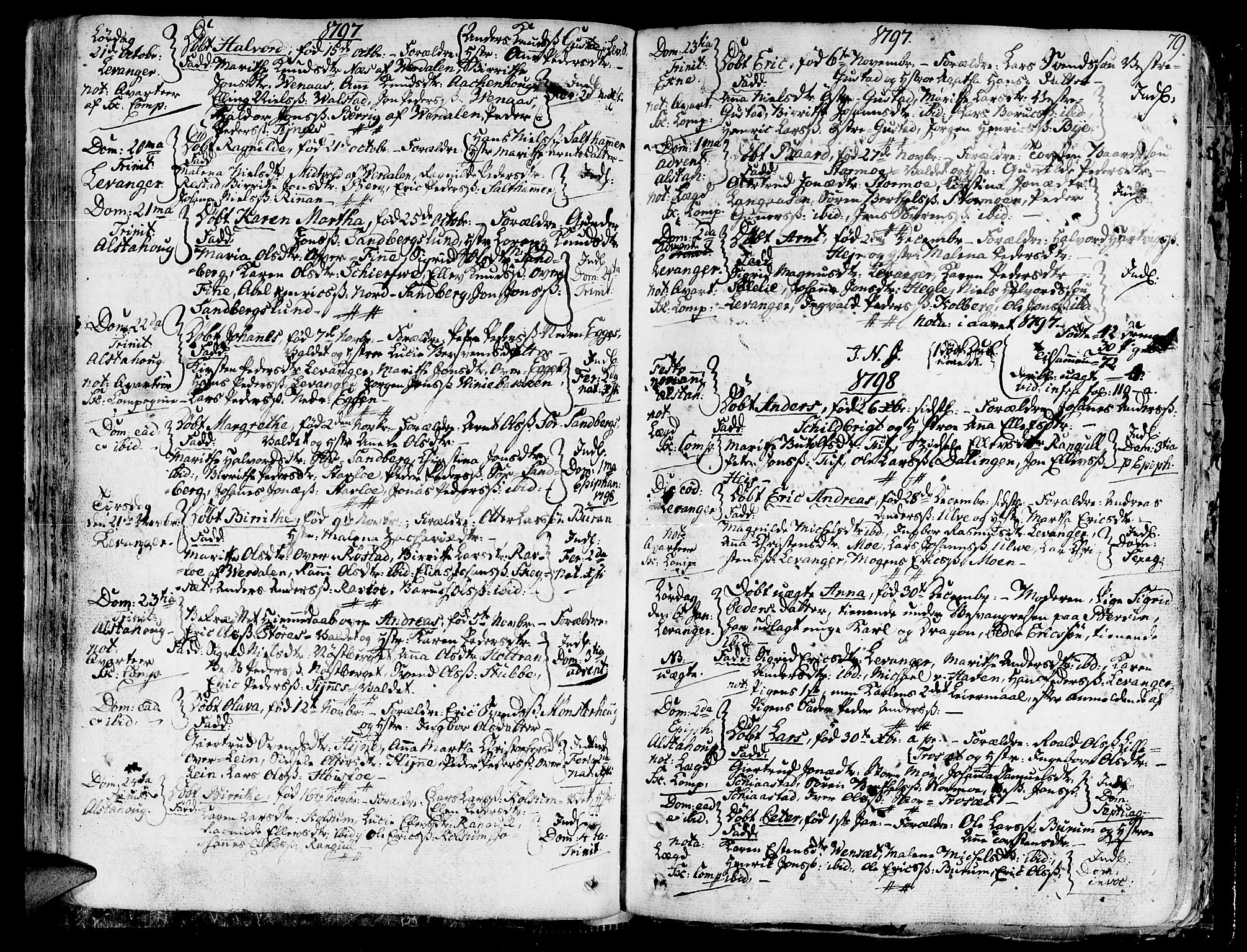 Ministerialprotokoller, klokkerbøker og fødselsregistre - Nord-Trøndelag, SAT/A-1458/717/L0142: Parish register (official) no. 717A02 /1, 1783-1809, p. 79