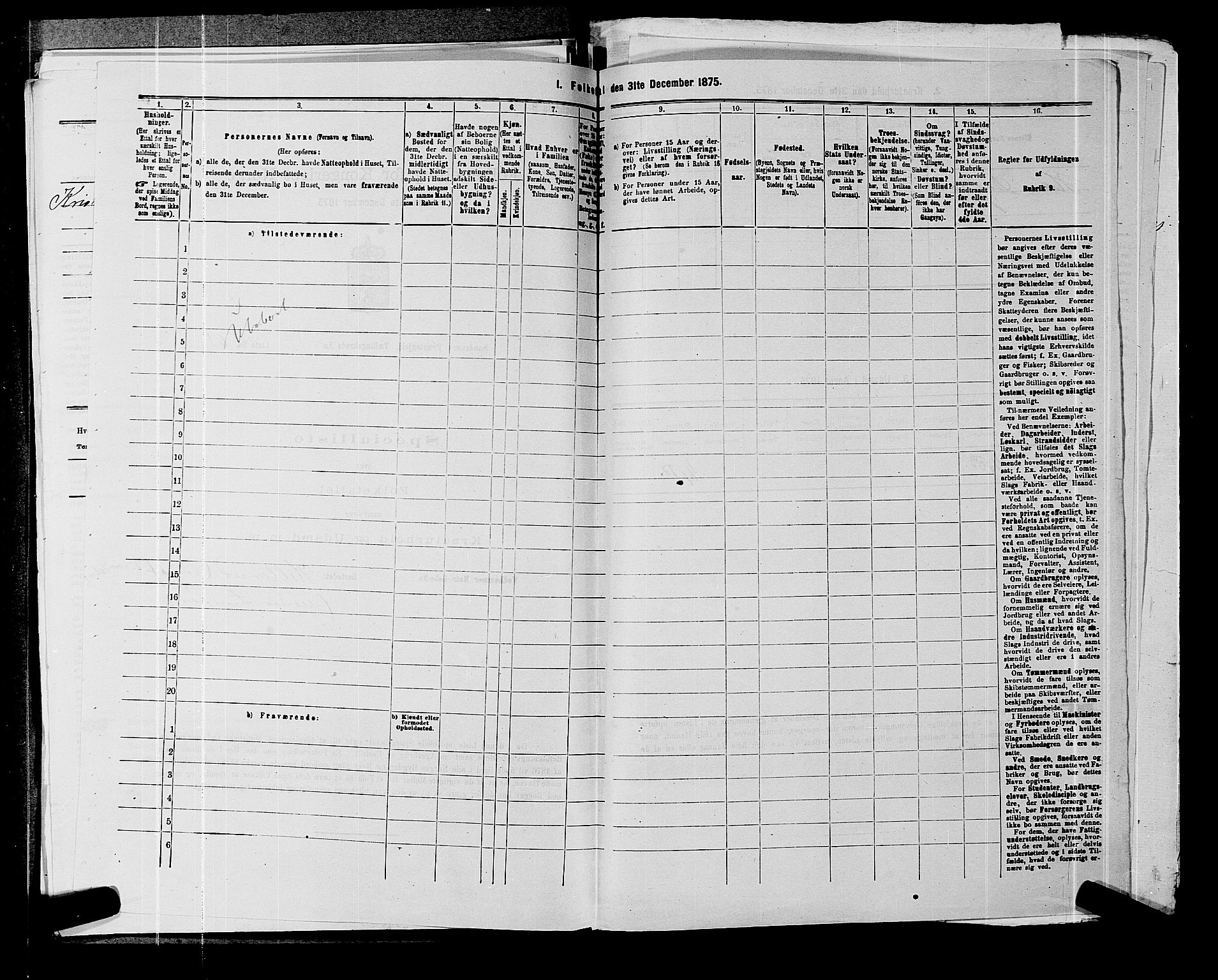 SAKO, 1875 census for 0629P Sandsvær, 1875, p. 1426