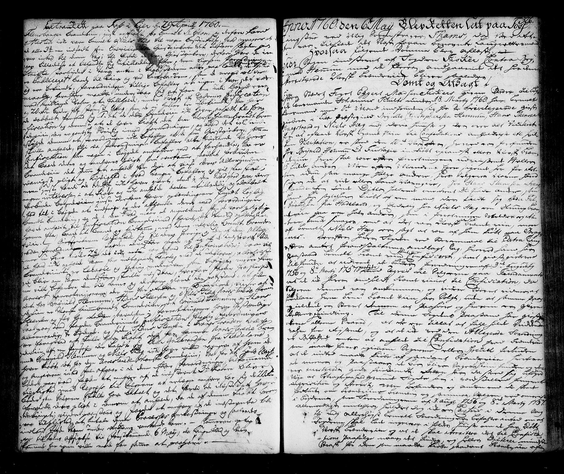 Lier, Røyken og Hurum sorenskriveri, AV/SAKO-A-89/F/Fa/L0053: Tingbok, 1755-1761, p. 326