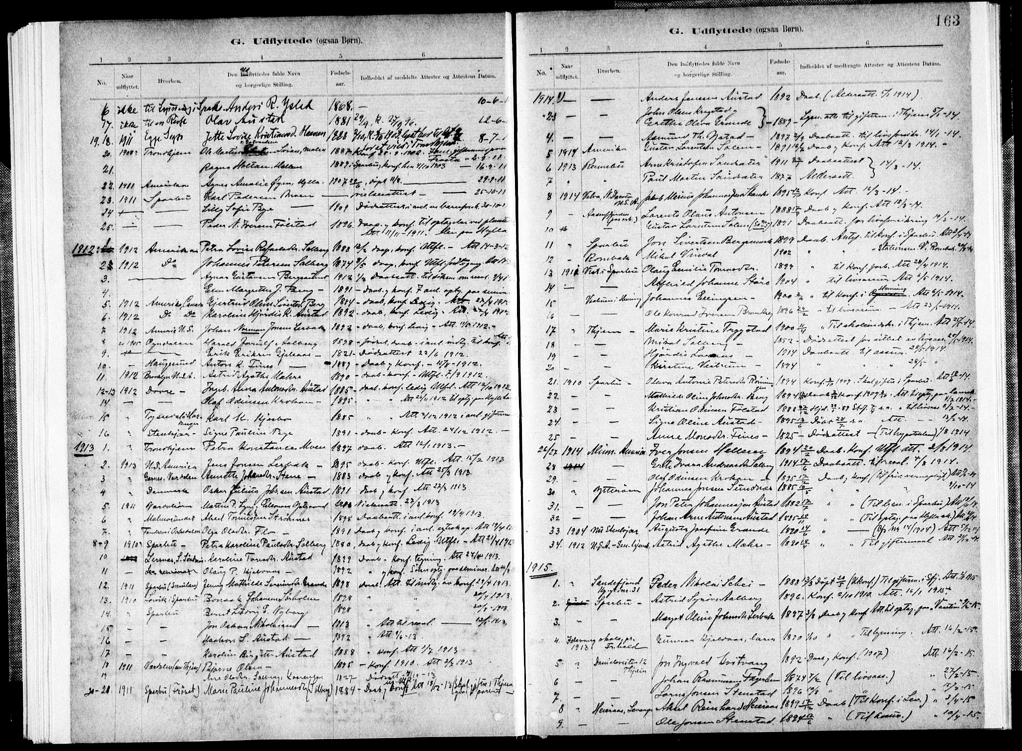 Ministerialprotokoller, klokkerbøker og fødselsregistre - Nord-Trøndelag, SAT/A-1458/731/L0309: Parish register (official) no. 731A01, 1879-1918, p. 163