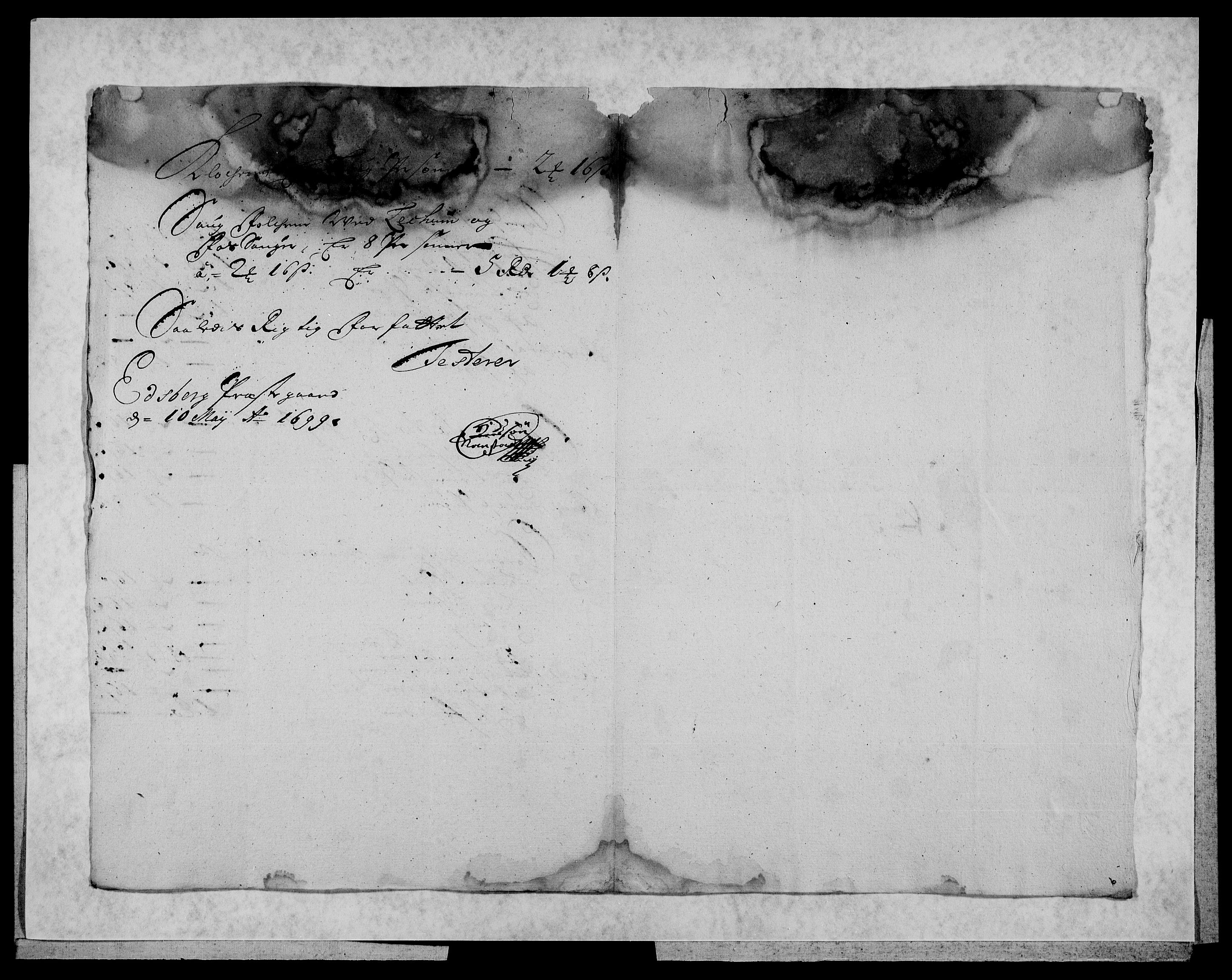 Rentekammeret inntil 1814, Reviderte regnskaper, Fogderegnskap, AV/RA-EA-4092/R07/L0289: Fogderegnskap Rakkestad, Heggen og Frøland, 1699, p. 260