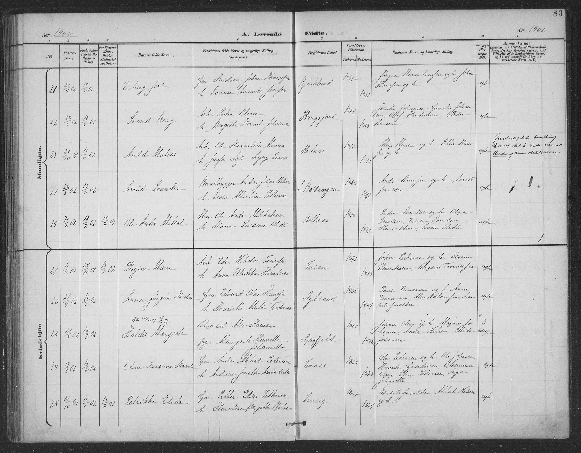 Ministerialprotokoller, klokkerbøker og fødselsregistre - Nordland, AV/SAT-A-1459/863/L0899: Parish register (official) no. 863A11, 1897-1906, p. 83