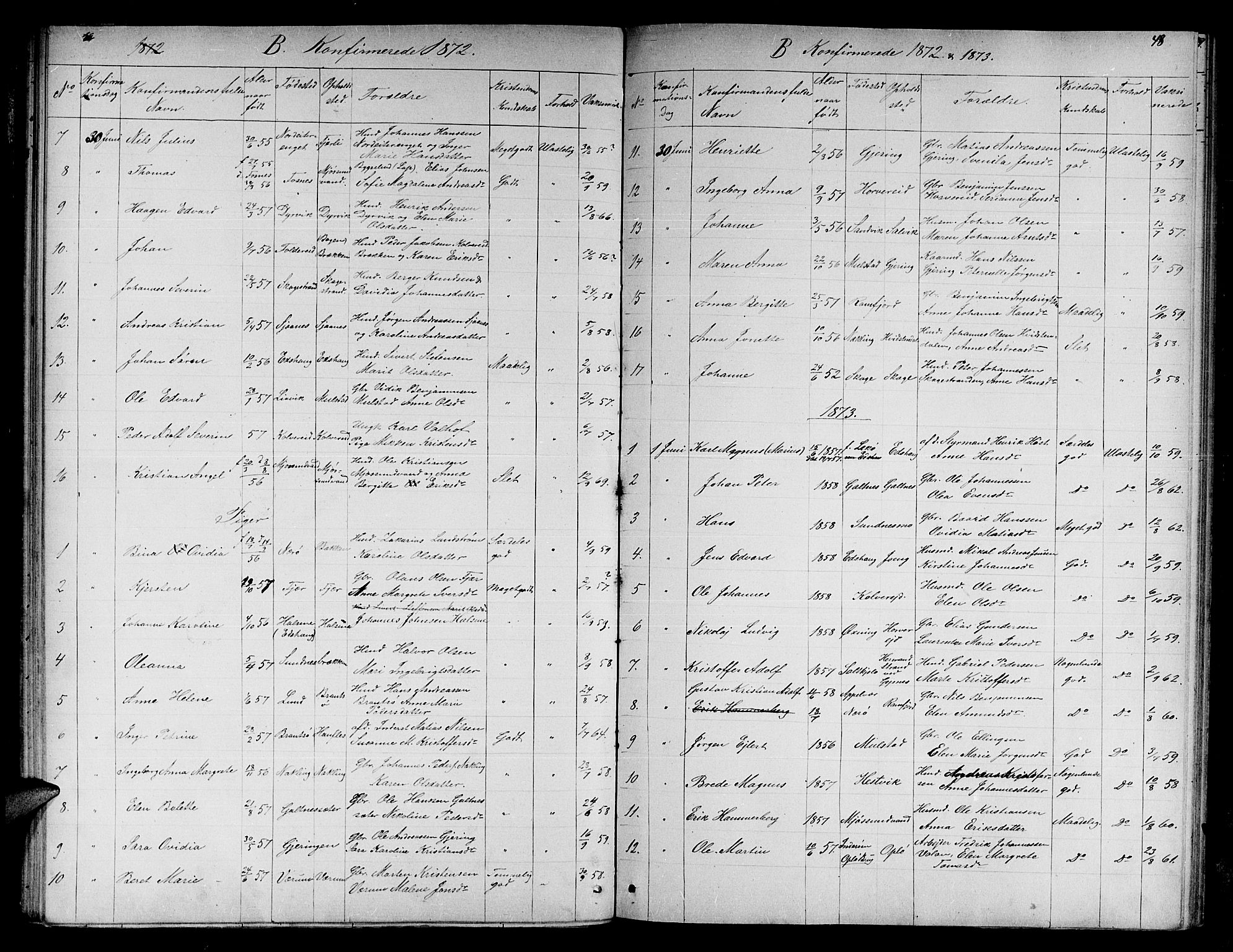Ministerialprotokoller, klokkerbøker og fødselsregistre - Nord-Trøndelag, SAT/A-1458/780/L0650: Parish register (copy) no. 780C02, 1866-1884, p. 48