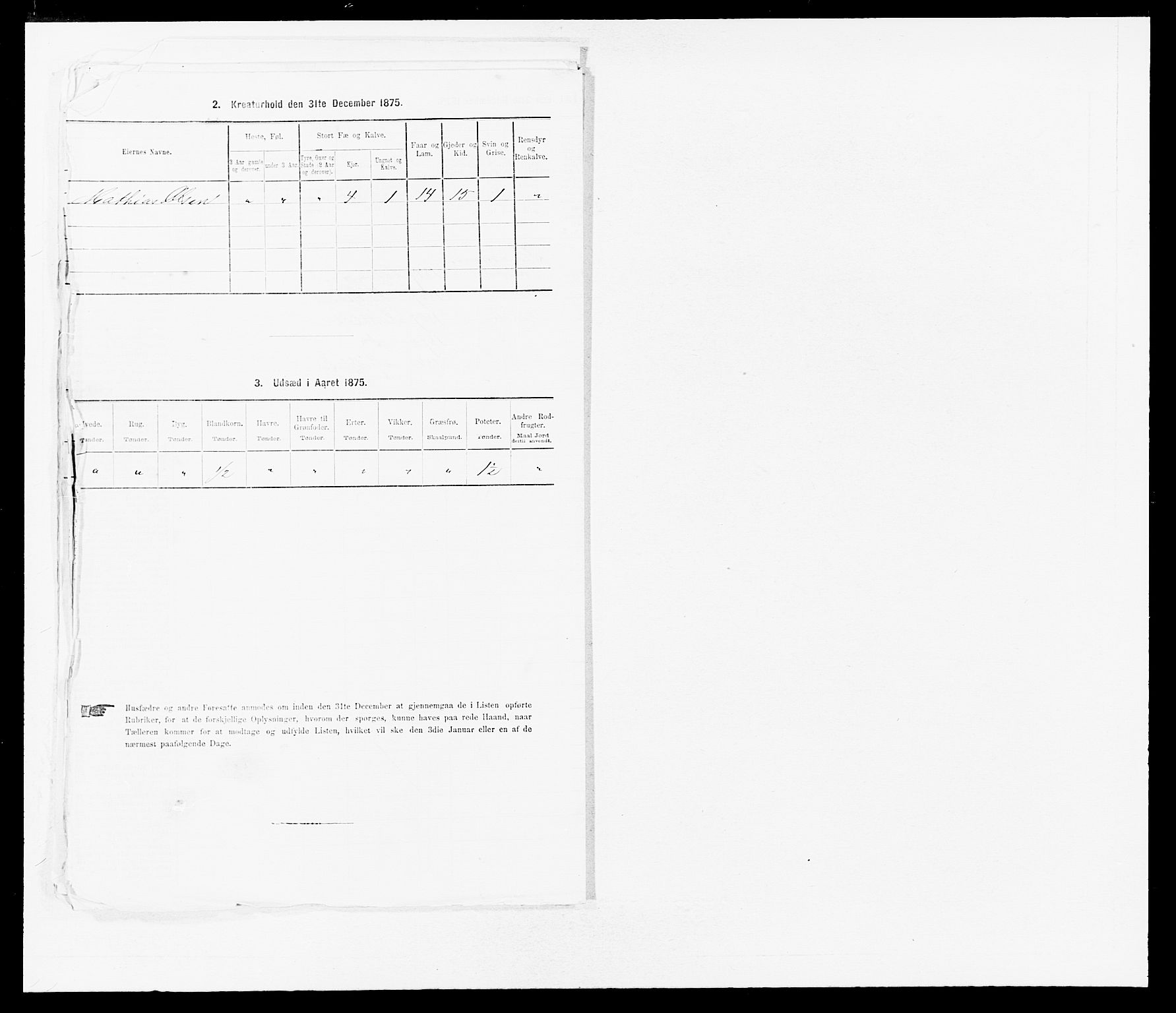 SAB, 1875 census for 1415P Lavik, 1875, p. 121