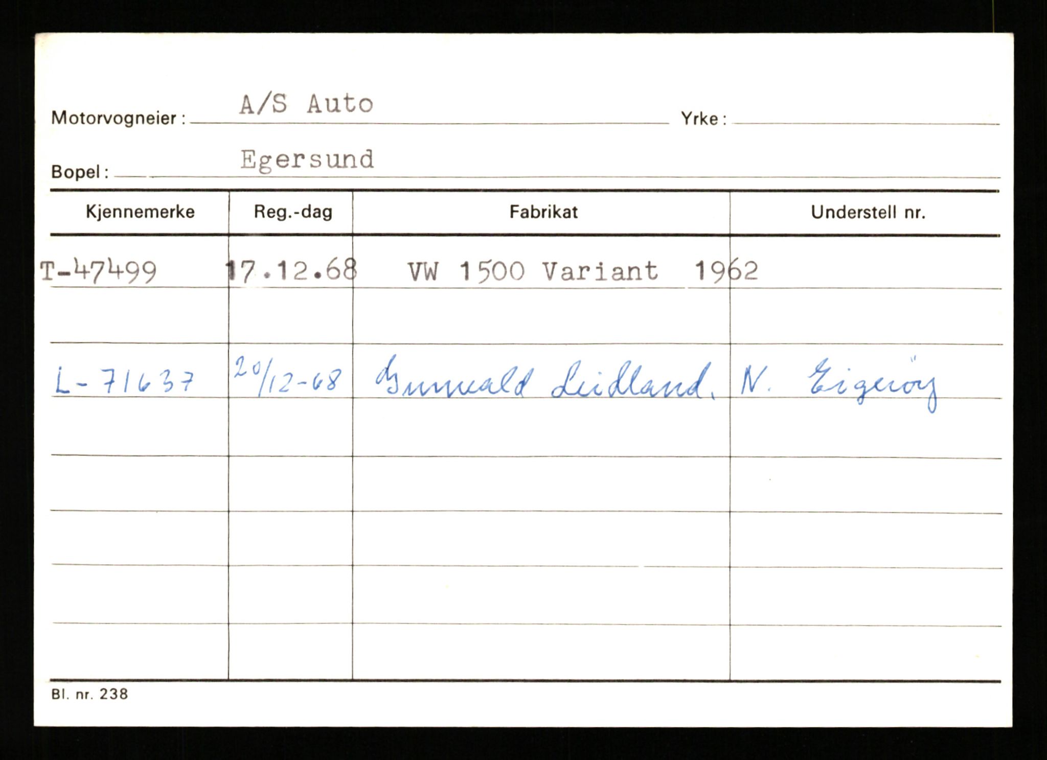 Stavanger trafikkstasjon, AV/SAST-A-101942/0/G/L0006: Registreringsnummer: 34250 - 49007, 1930-1971, p. 3210