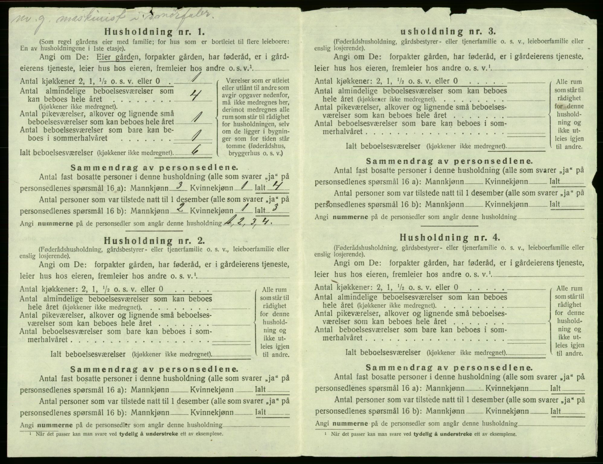 SAB, 1920 census for Fana, 1920, p. 915