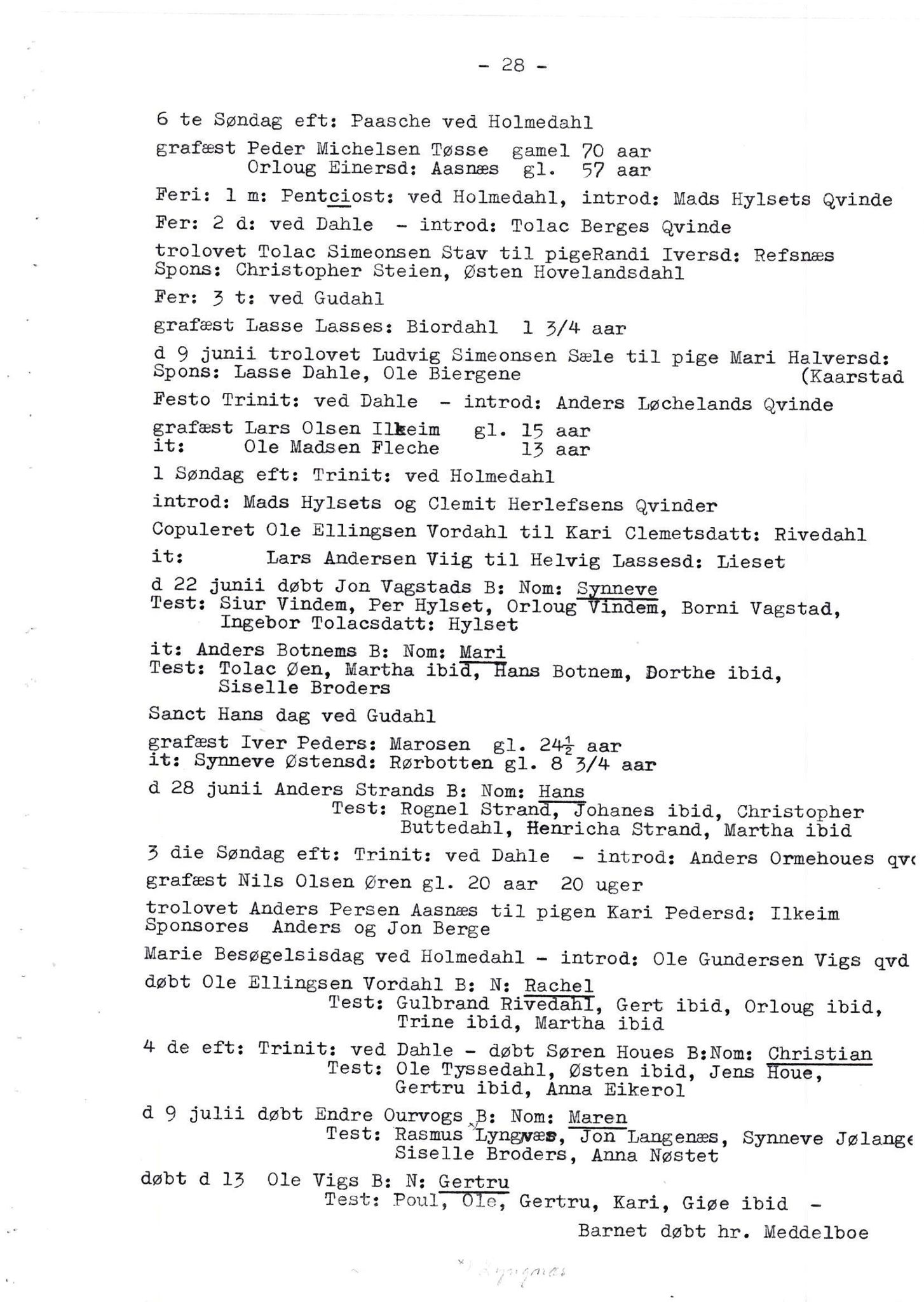 Samling av fulltekstavskrifter, SAB/FULLTEKST/B/14/0010: Fjaler sokneprestembete, ministerialbok nr. A 1, 1755-1778, p. 29