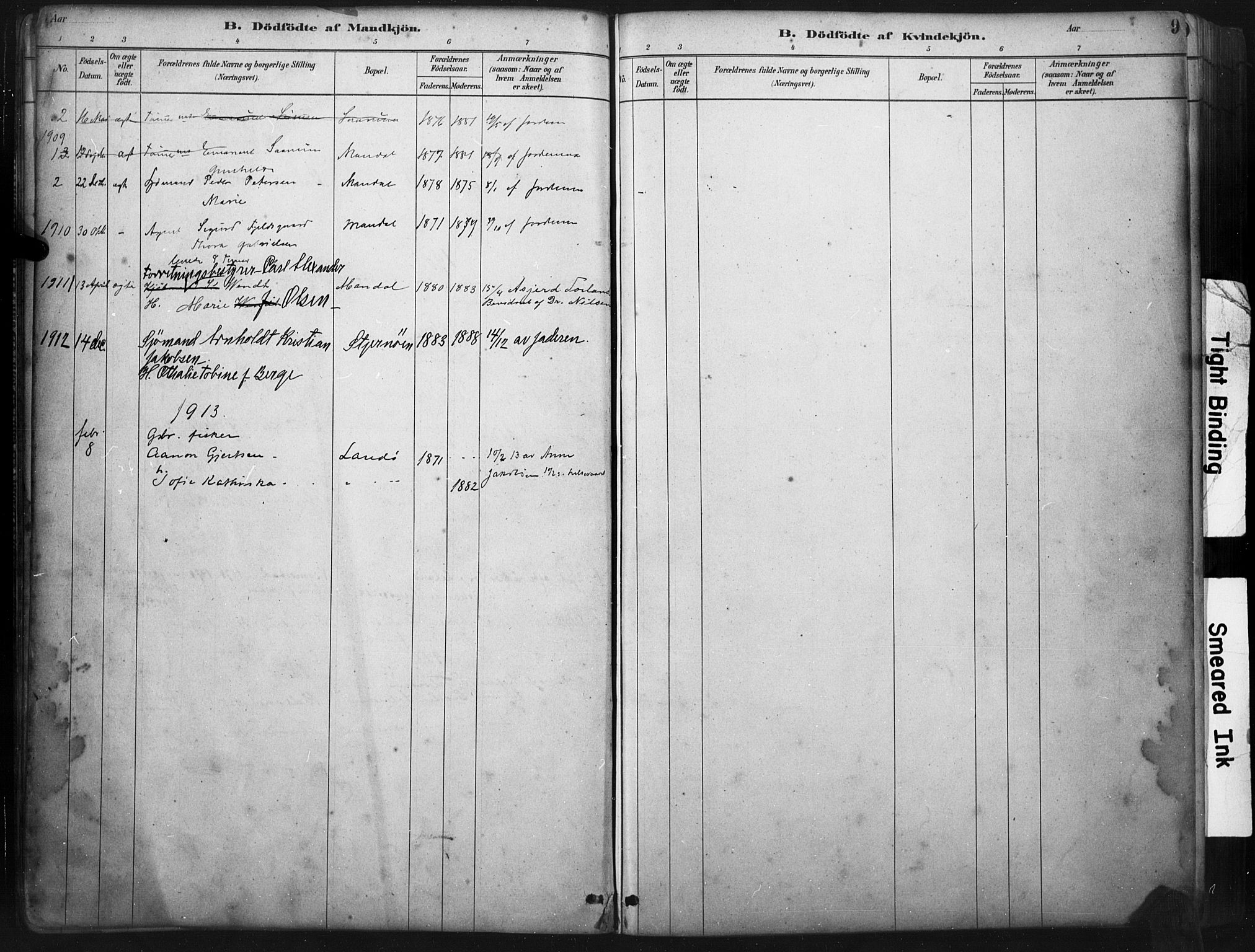 Mandal sokneprestkontor, AV/SAK-1111-0030/F/Fa/Faa/L0017: Parish register (official) no. A 17, 1880-1926, p. 9