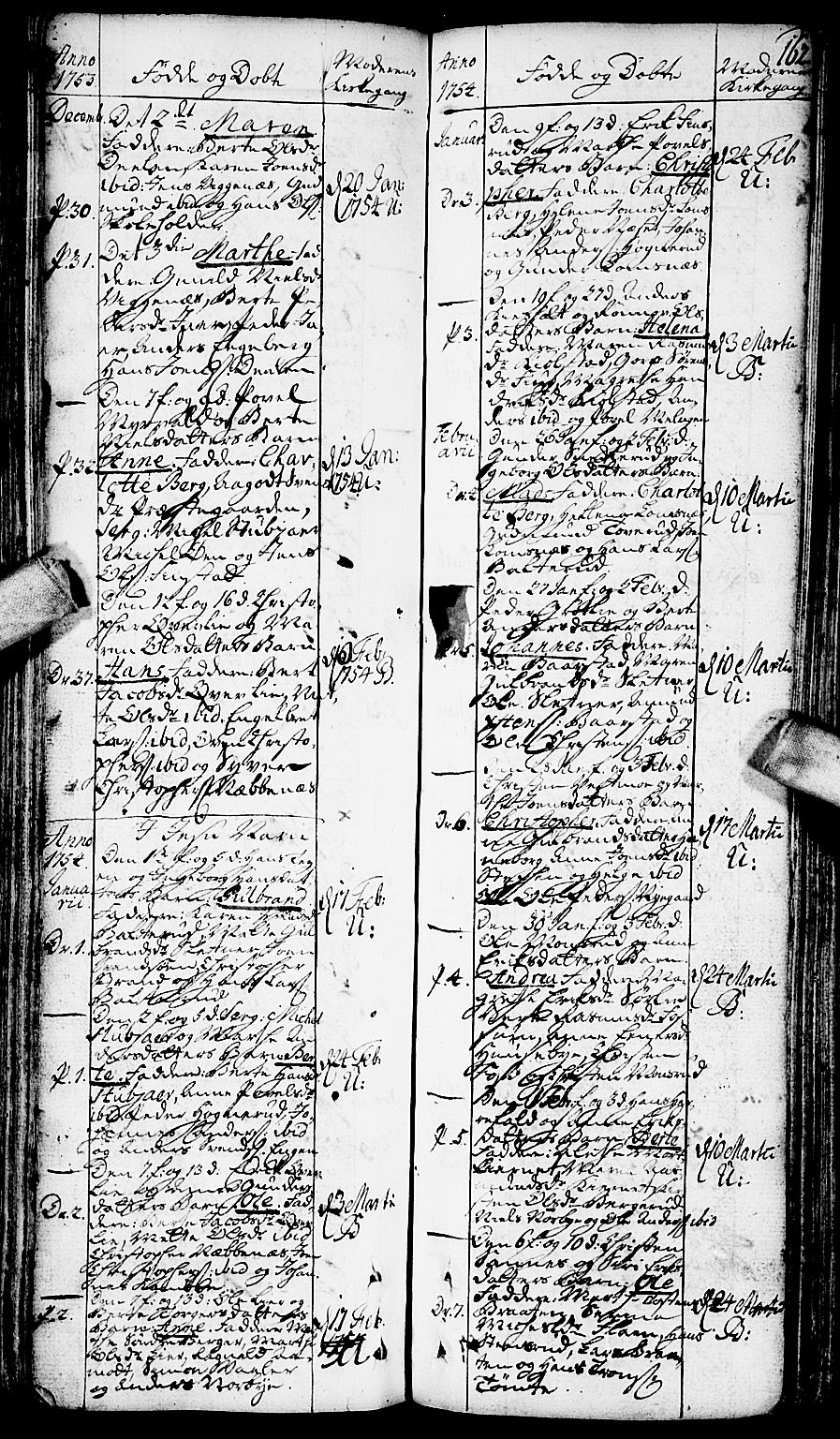 Aurskog prestekontor Kirkebøker, SAO/A-10304a/F/Fa/L0002: Parish register (official) no. I 2, 1735-1766, p. 162