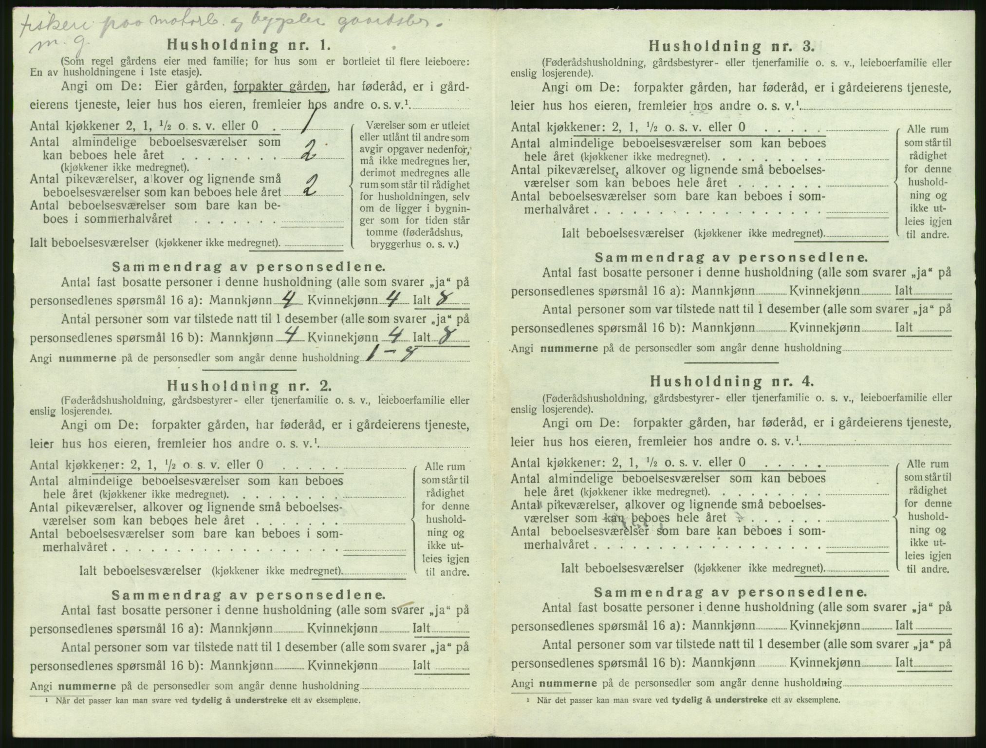 SAT, 1920 census for Sande (MR), 1920, p. 577