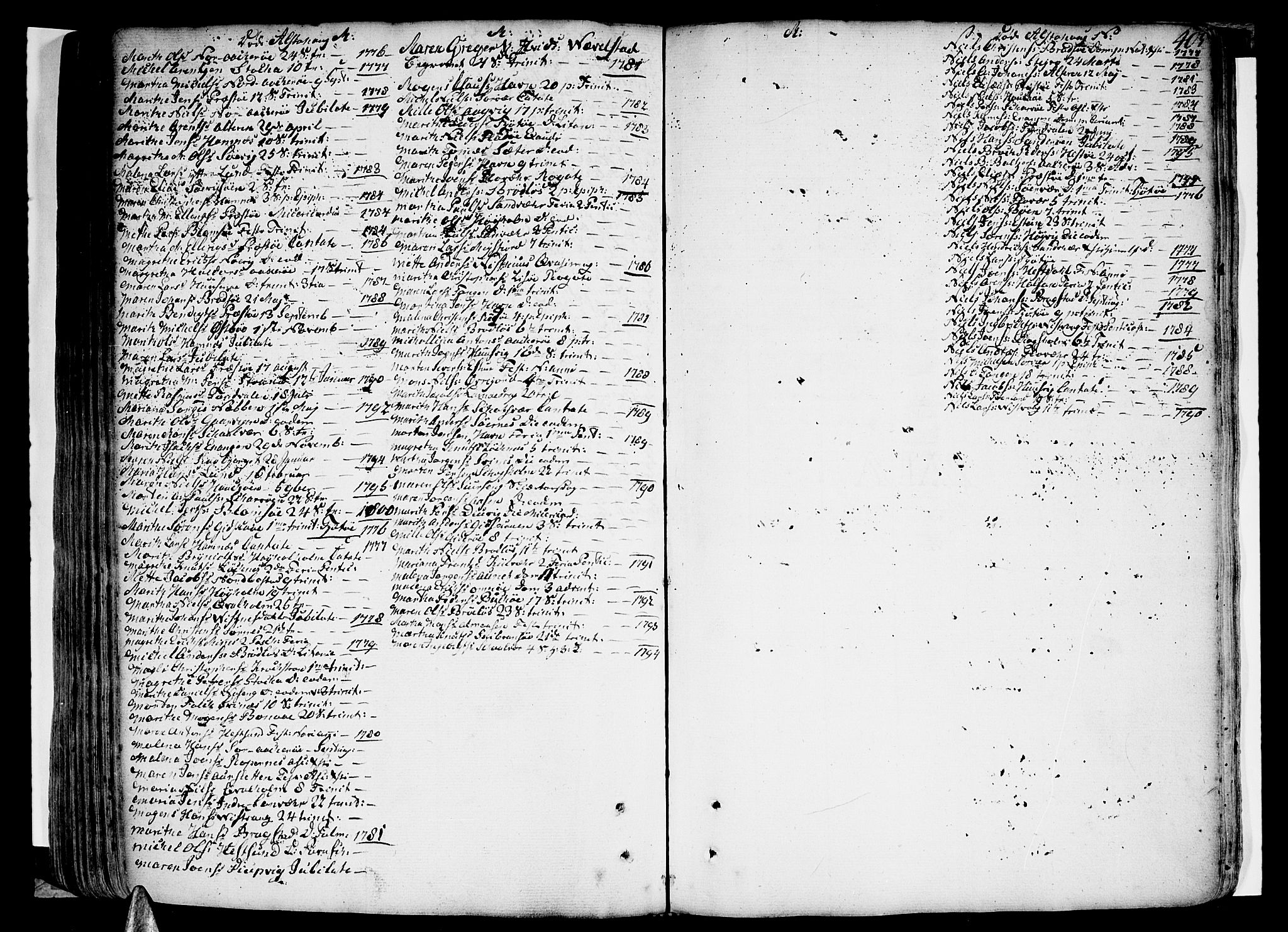 Ministerialprotokoller, klokkerbøker og fødselsregistre - Nordland, SAT/A-1459/830/L0439: Parish register (official) no. 830A07 /1, 1776-1800, p. 405