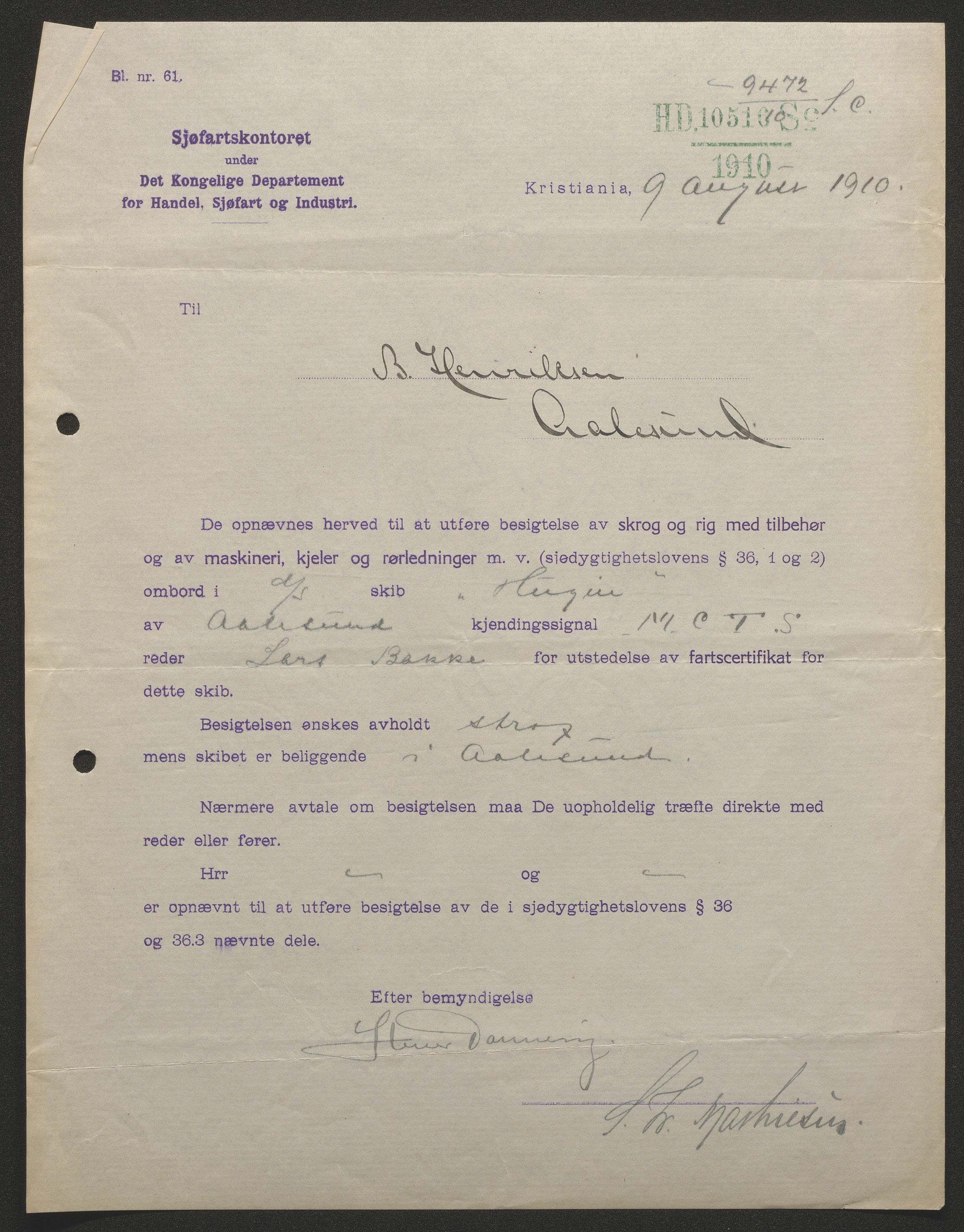Sjøfartsdirektoratet med forløpere, skipsmapper slettede skip, AV/RA-S-4998/F/Fa/L0519: --, 1850-1922, p. 444