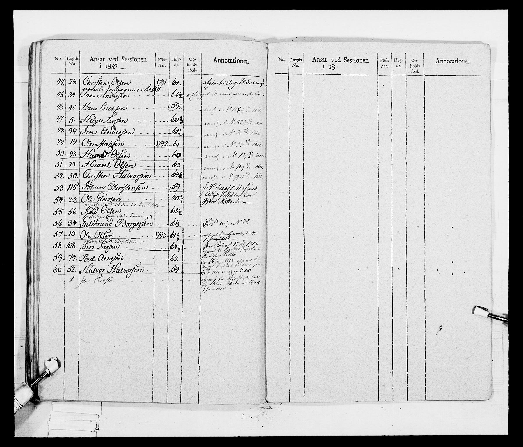 Generalitets- og kommissariatskollegiet, Det kongelige norske kommissariatskollegium, AV/RA-EA-5420/E/Eh/L0047: 2. Akershusiske nasjonale infanteriregiment, 1791-1810, p. 510