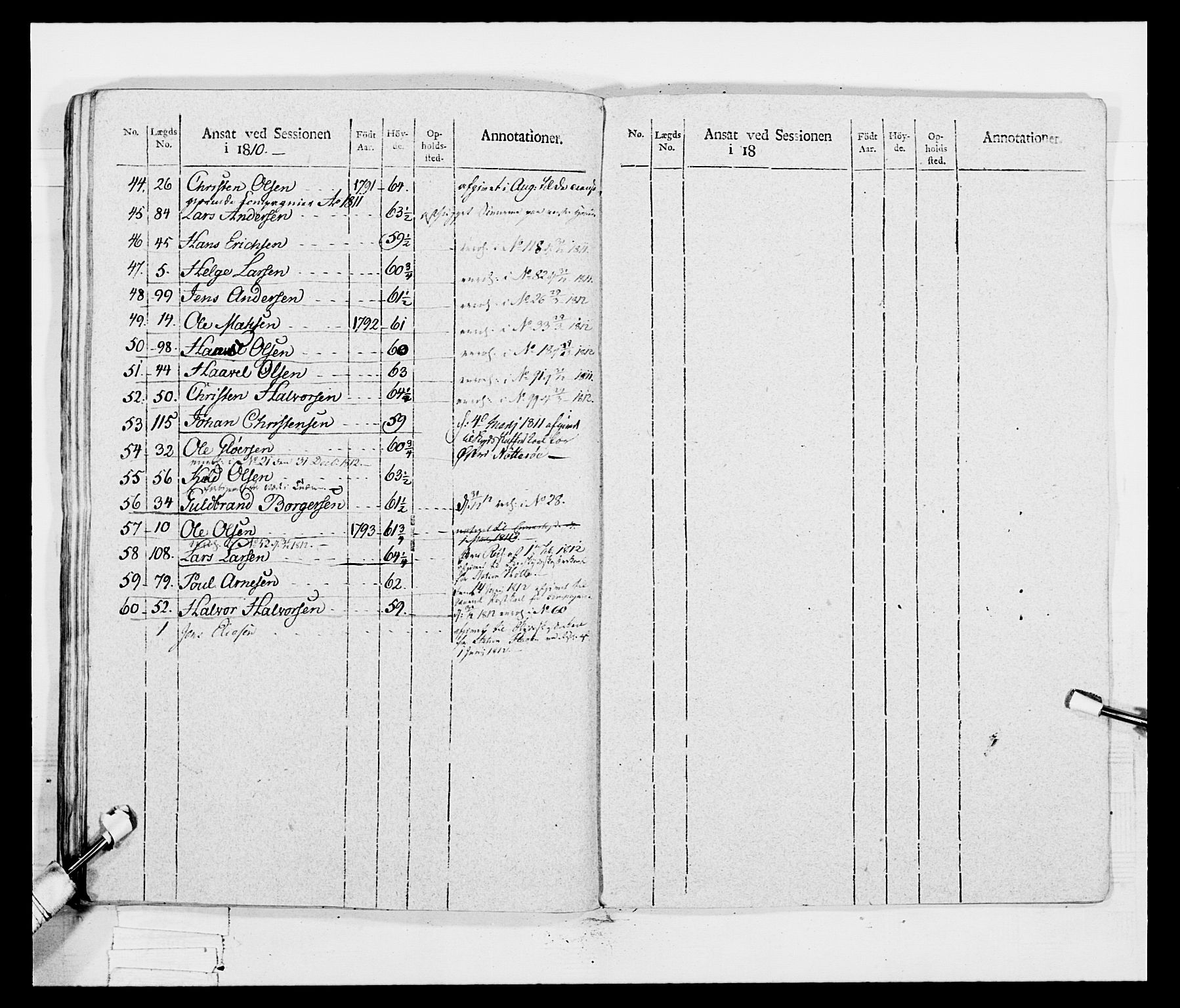 Generalitets- og kommissariatskollegiet, Det kongelige norske kommissariatskollegium, RA/EA-5420/E/Eh/L0047: 2. Akershusiske nasjonale infanteriregiment, 1791-1810, p. 510