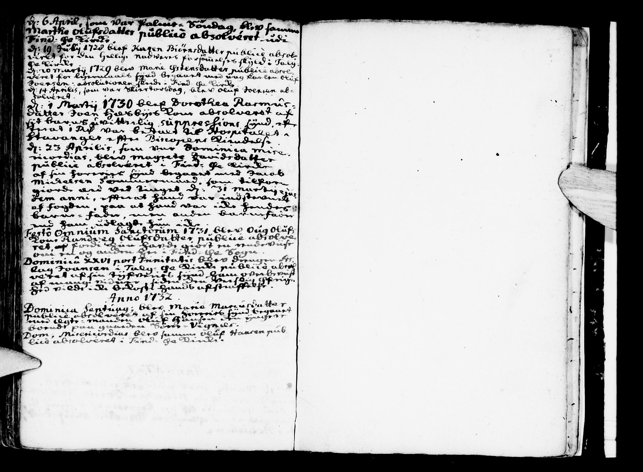 Finnøy sokneprestkontor, AV/SAST-A-101825/H/Ha/Haa/L0002: Parish register (official) no. A 2, 1717-1734