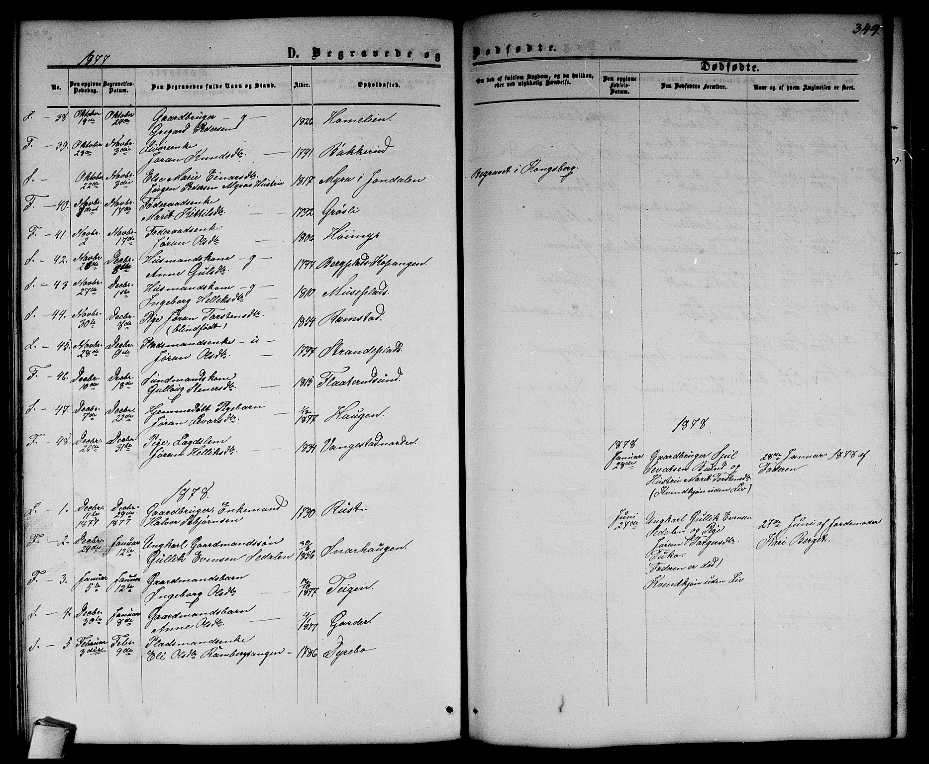 Flesberg kirkebøker, SAKO/A-18/G/Ga/L0003: Parish register (copy) no. I 3, 1861-1889, p. 349