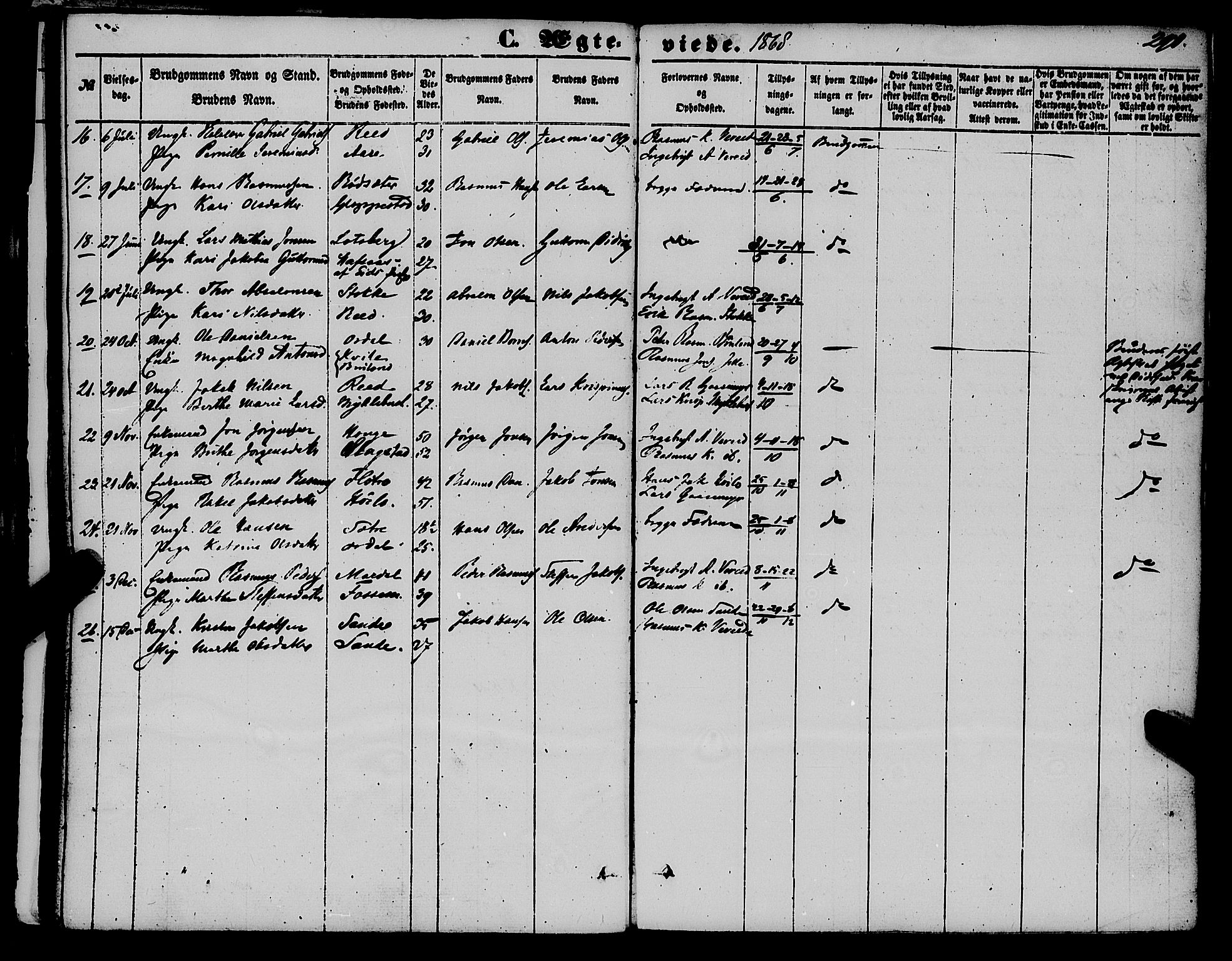 Gloppen sokneprestembete, AV/SAB-A-80101/H/Haa/Haaa/L0009: Parish register (official) no. A 9, 1855-1870, p. 290