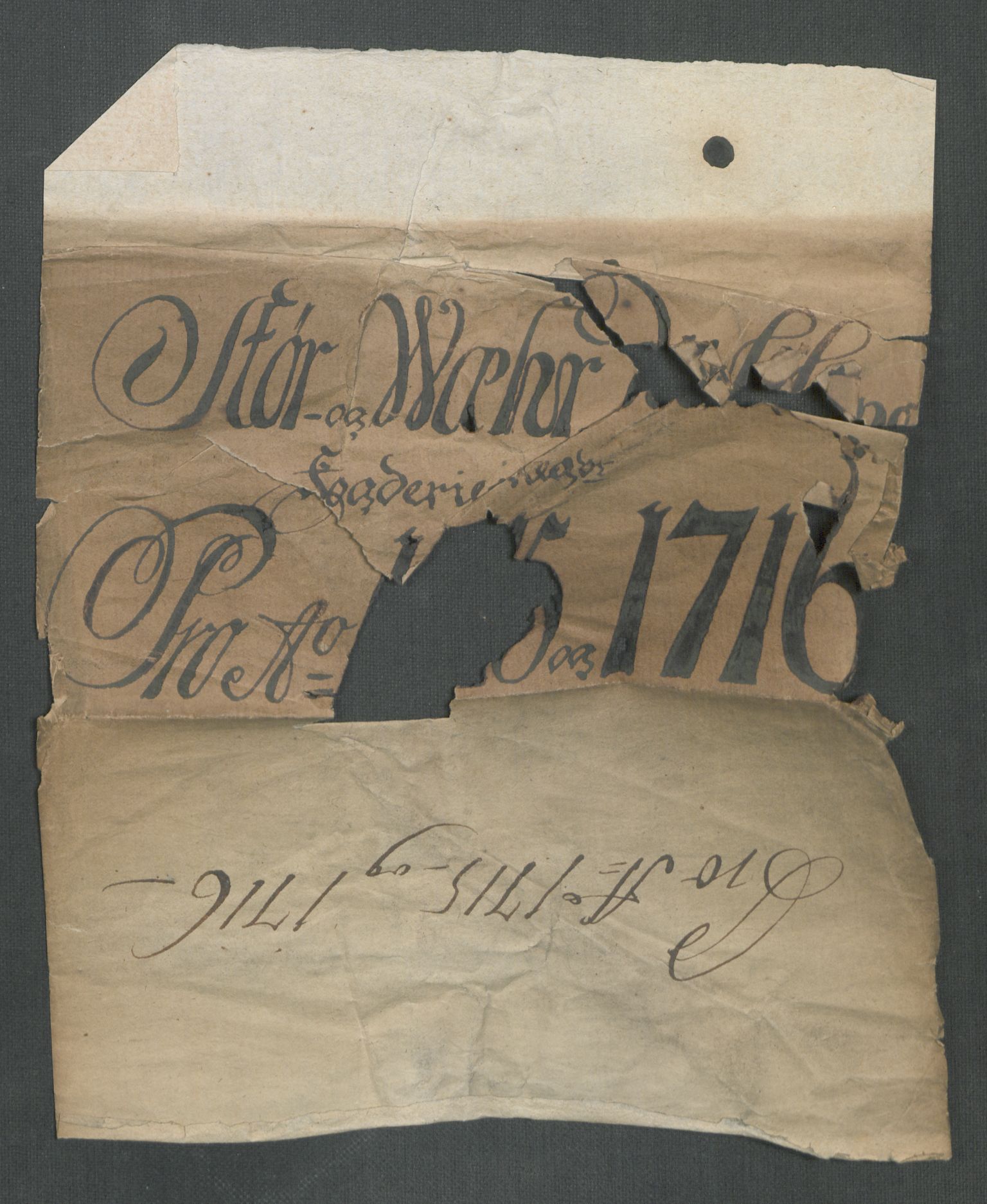 Rentekammeret inntil 1814, Reviderte regnskaper, Fogderegnskap, AV/RA-EA-4092/R62/L4206: Fogderegnskap Stjørdal og Verdal, 1716, p. 3