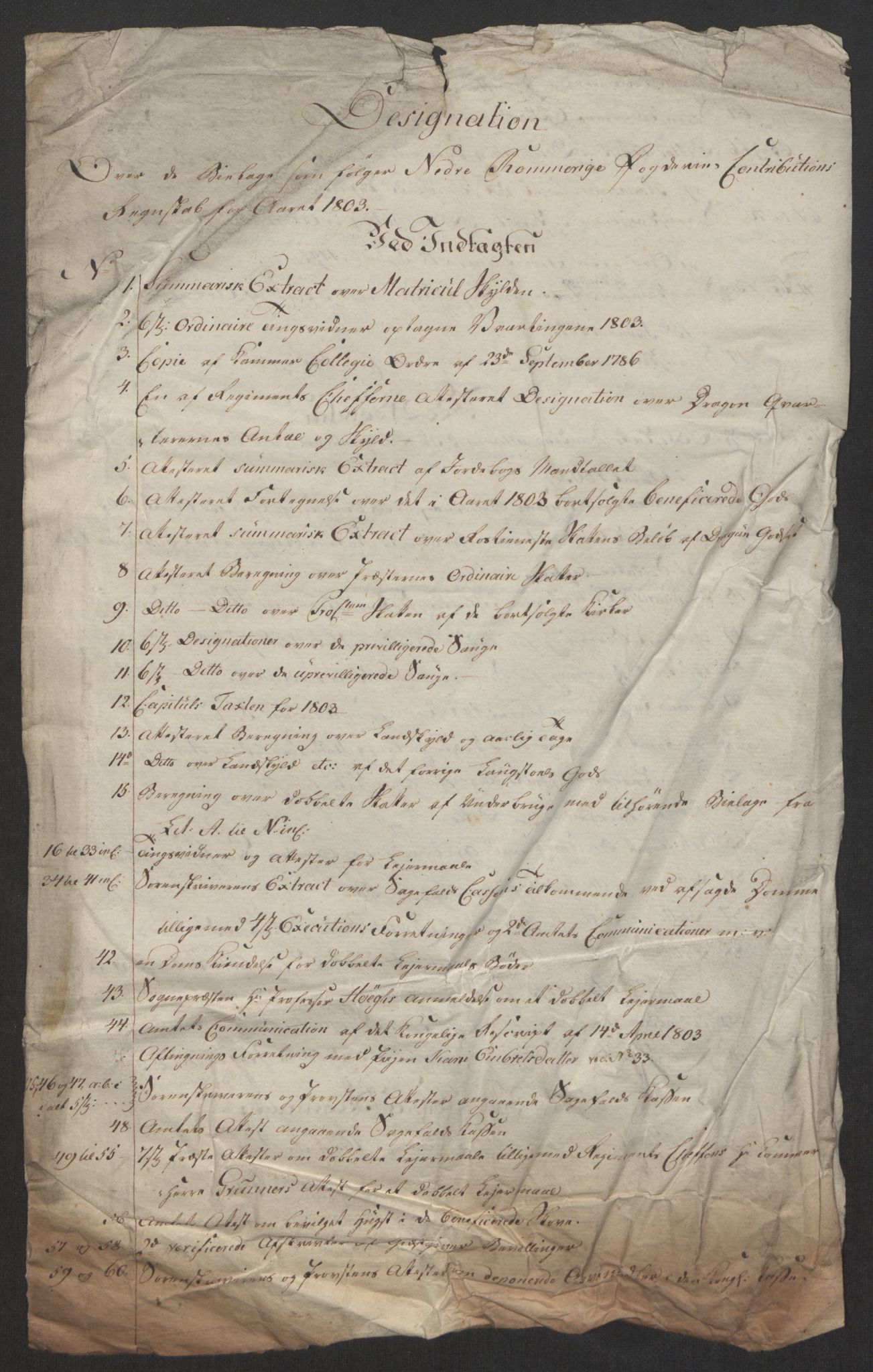 Rentekammeret inntil 1814, Reviderte regnskaper, Fogderegnskap, AV/RA-EA-4092/R11/L0679: Fogderegnskap Nedre Romerike, 1803, p. 39