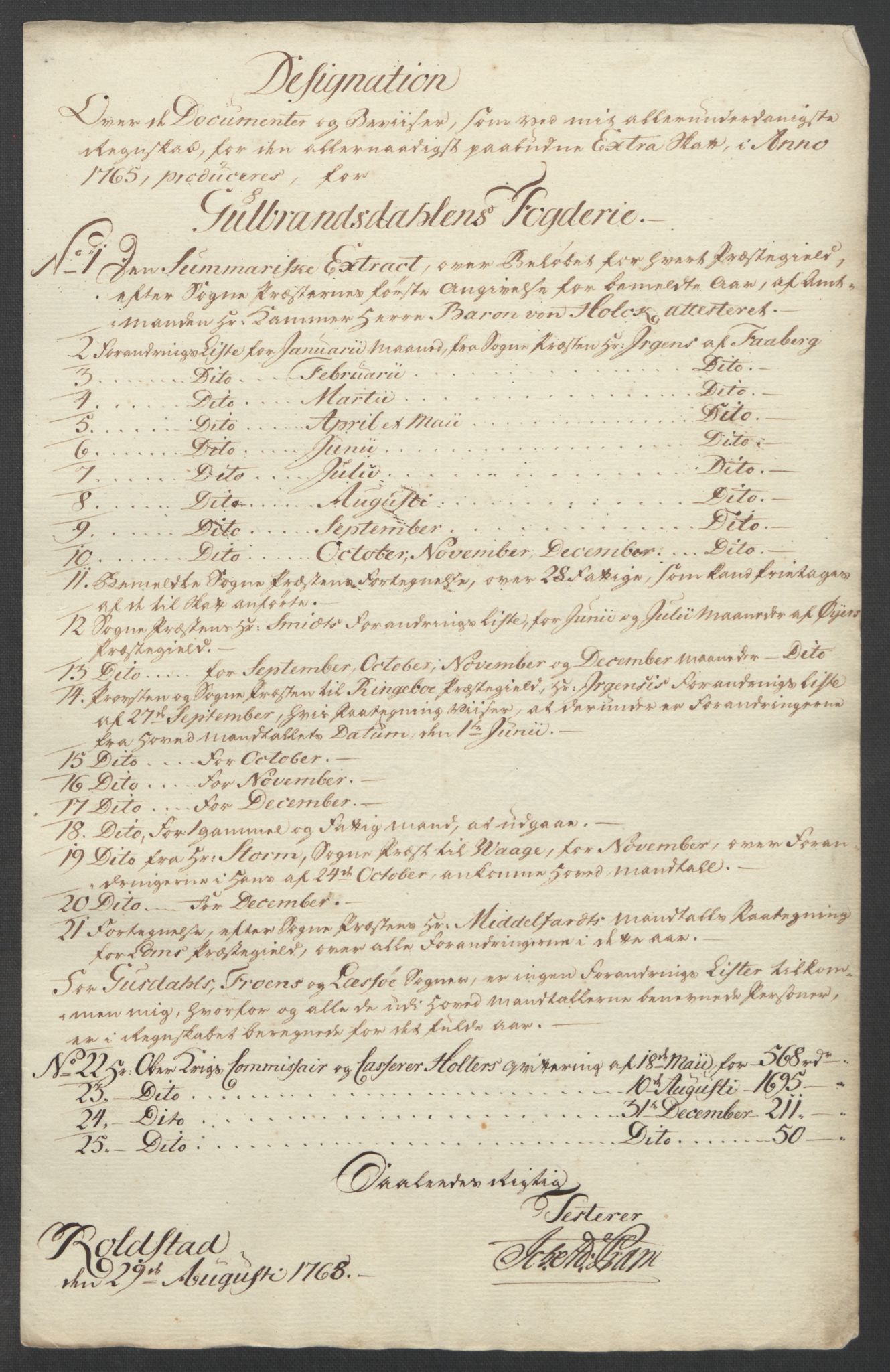 Rentekammeret inntil 1814, Reviderte regnskaper, Fogderegnskap, RA/EA-4092/R17/L1266: Ekstraskatten Gudbrandsdal, 1762-1766, p. 472