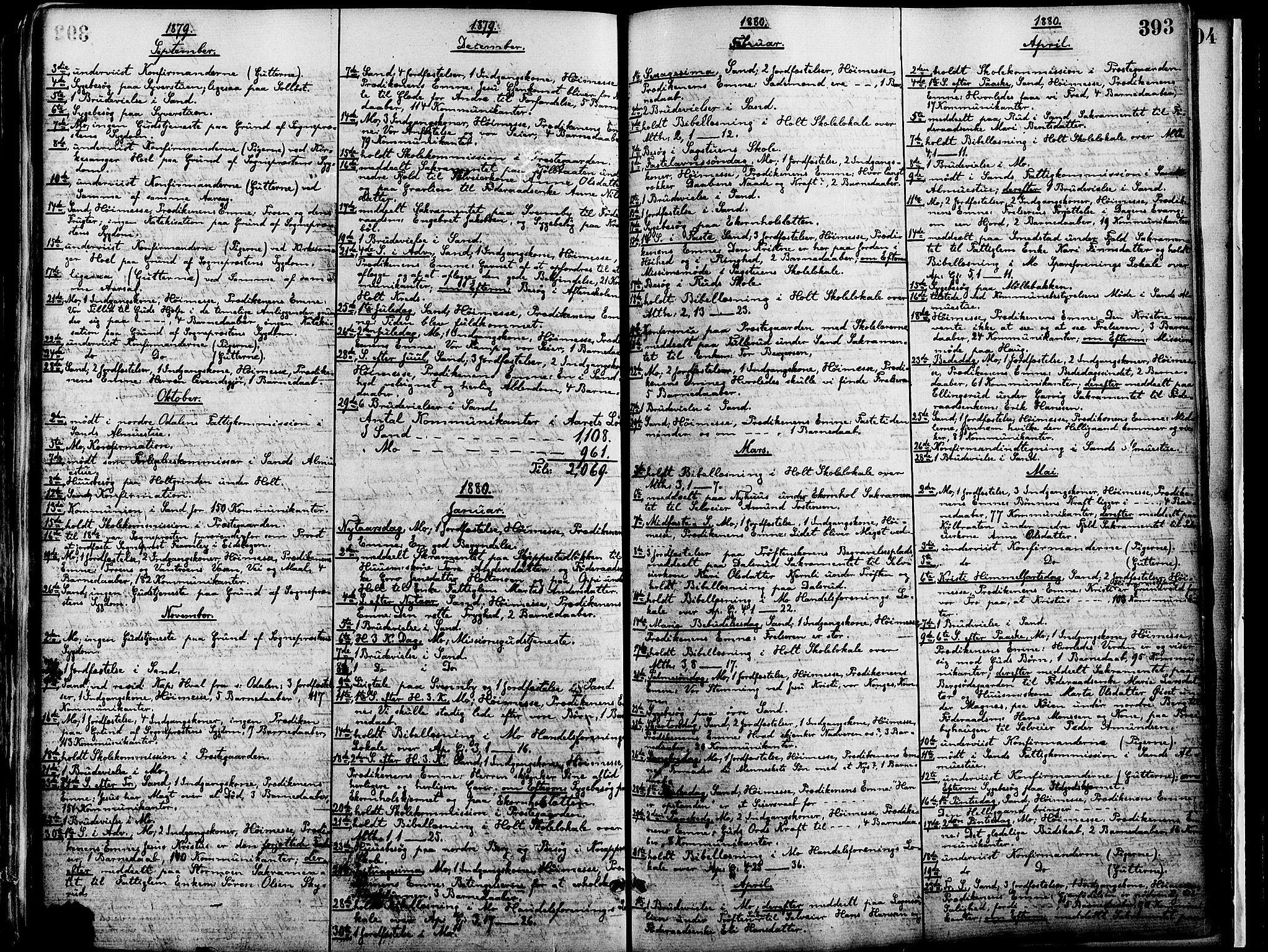 Nord-Odal prestekontor, AV/SAH-PREST-032/H/Ha/Haa/L0005: Parish register (official) no. 5, 1874-1885, p. 393