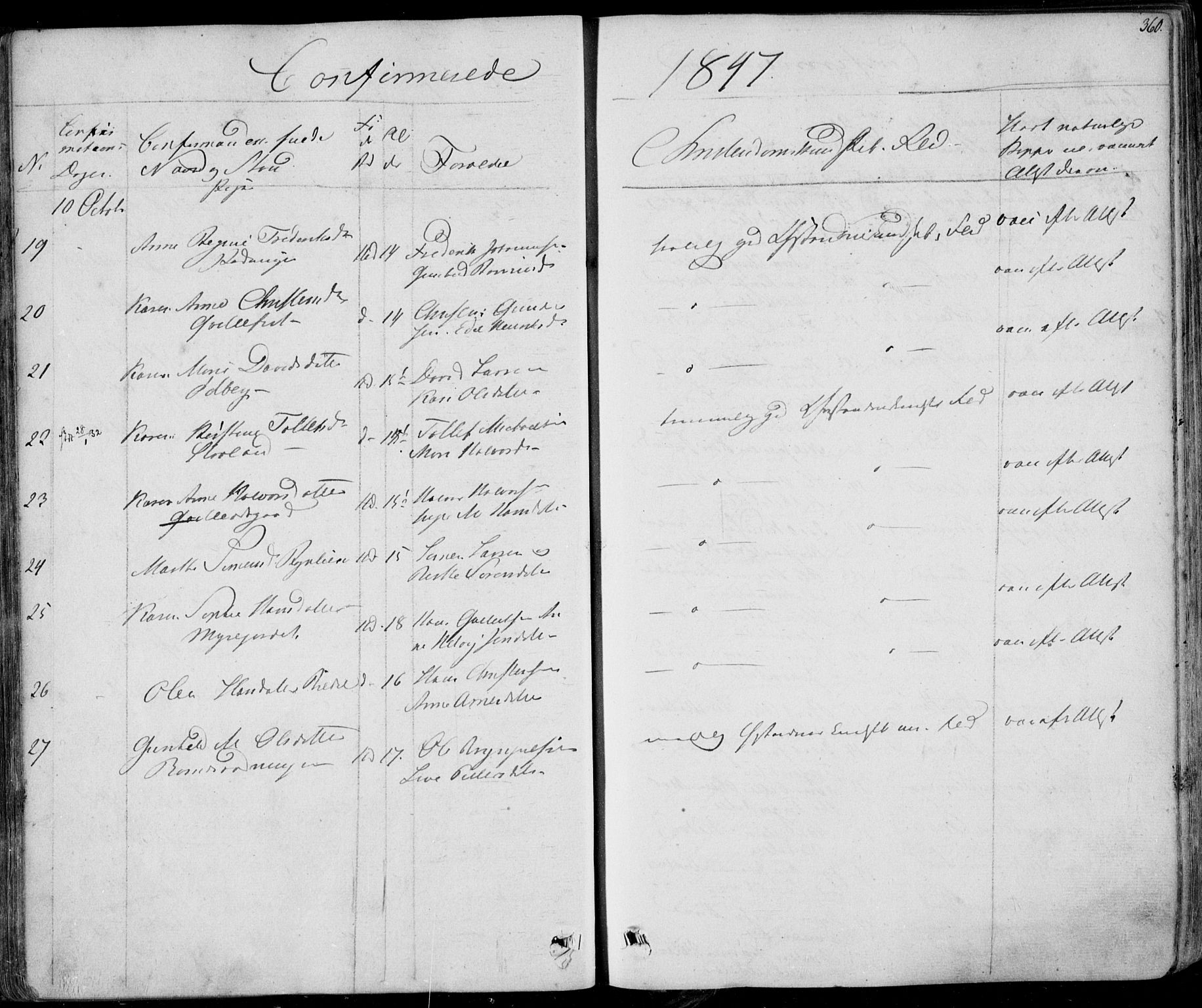 Hedrum kirkebøker, AV/SAKO-A-344/F/Fa/L0005: Parish register (official) no. I 5, 1835-1848, p. 360